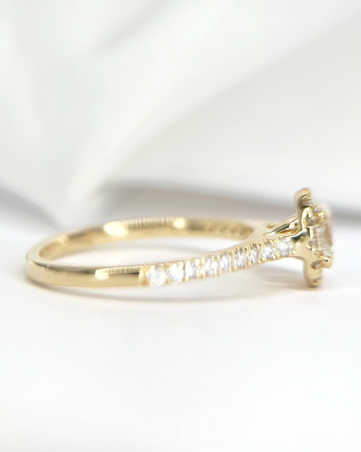 Bague Solitaire Diamants 0.58 carat "Léontine" - Elliade Paris