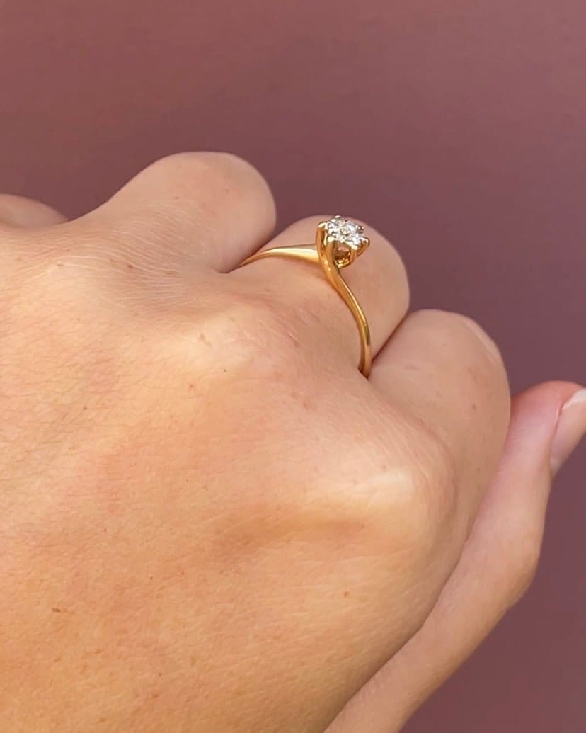 Bague Solitaire Diamants "Camilia" - Elliade Paris