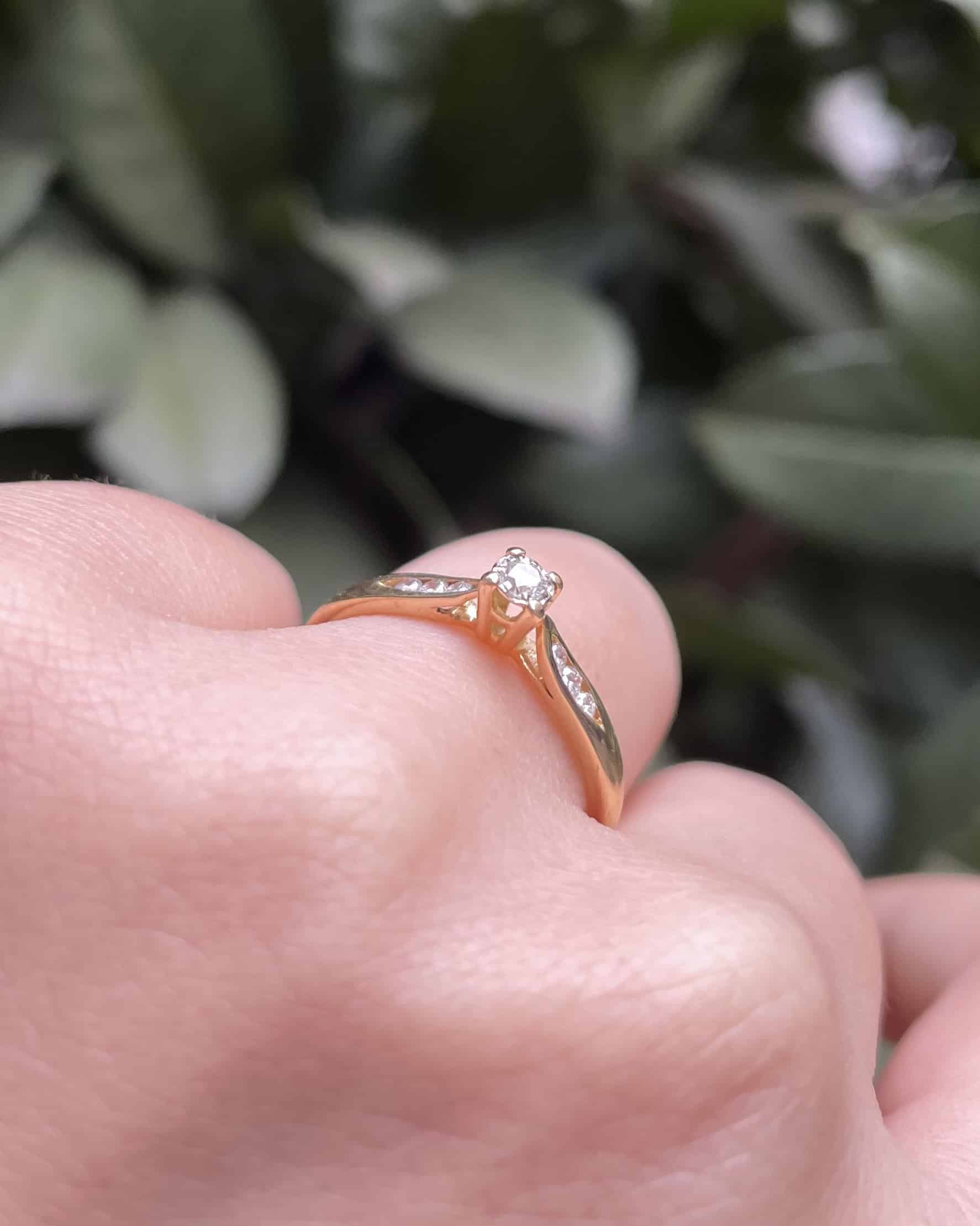 Bague Solitaire Diamants "Faustine"