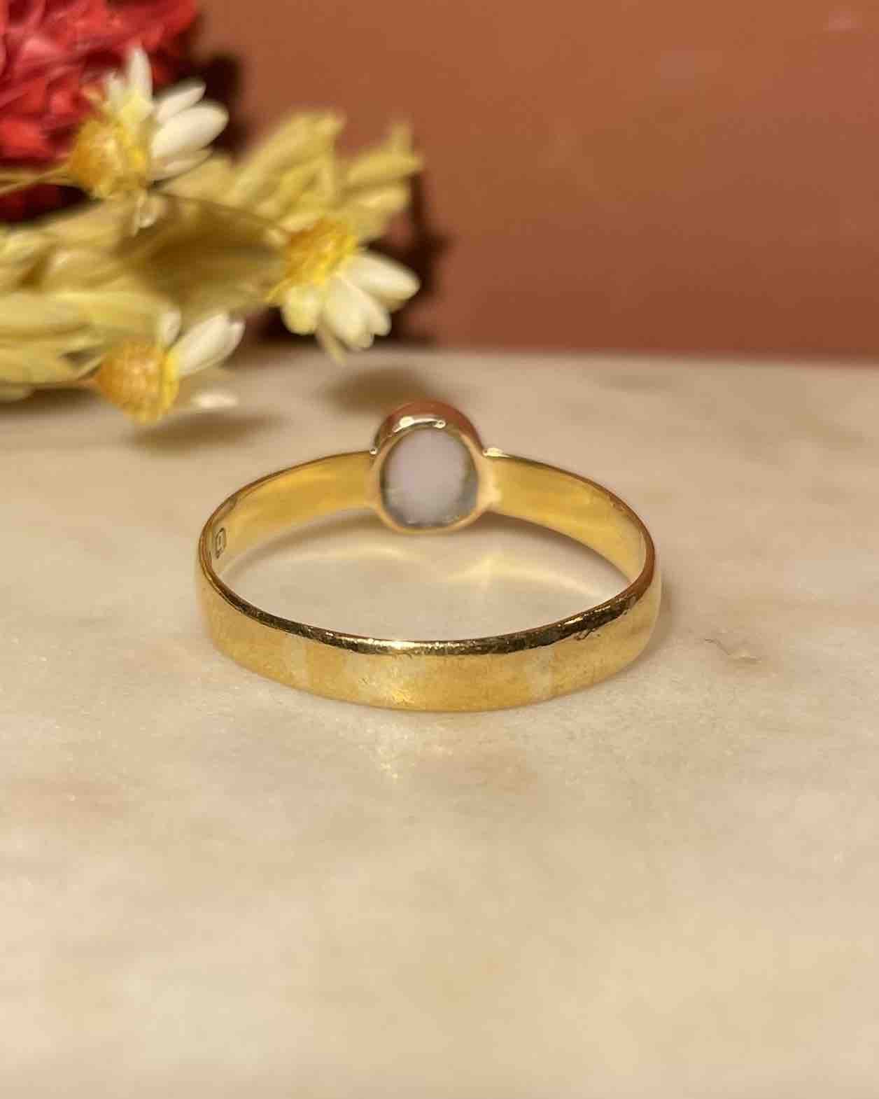 Bague Solitaire Opale 0.40 Carat "Nancy" - Elliade Paris