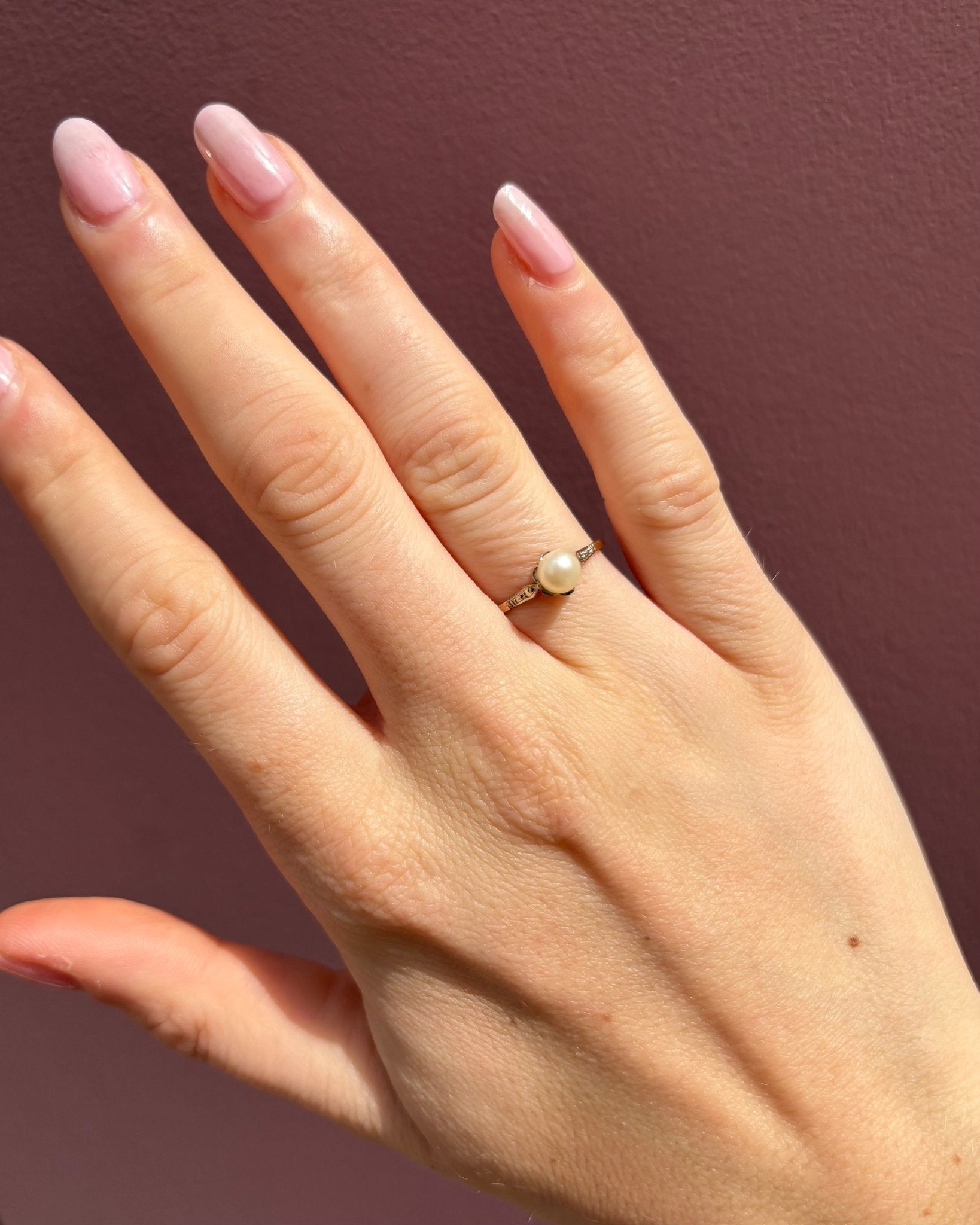 Bague Solitaire Perle "Lucie" - Elliade Paris