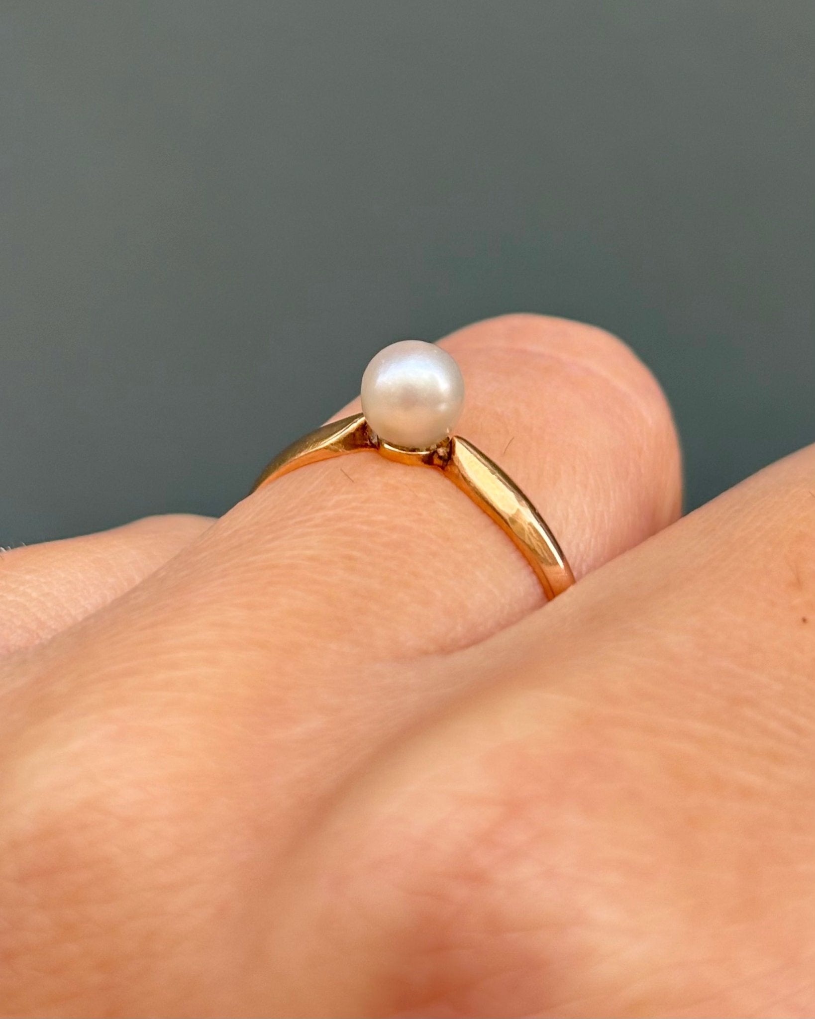 Bague Solitaire Perle "Palmyre" - Elliade Paris