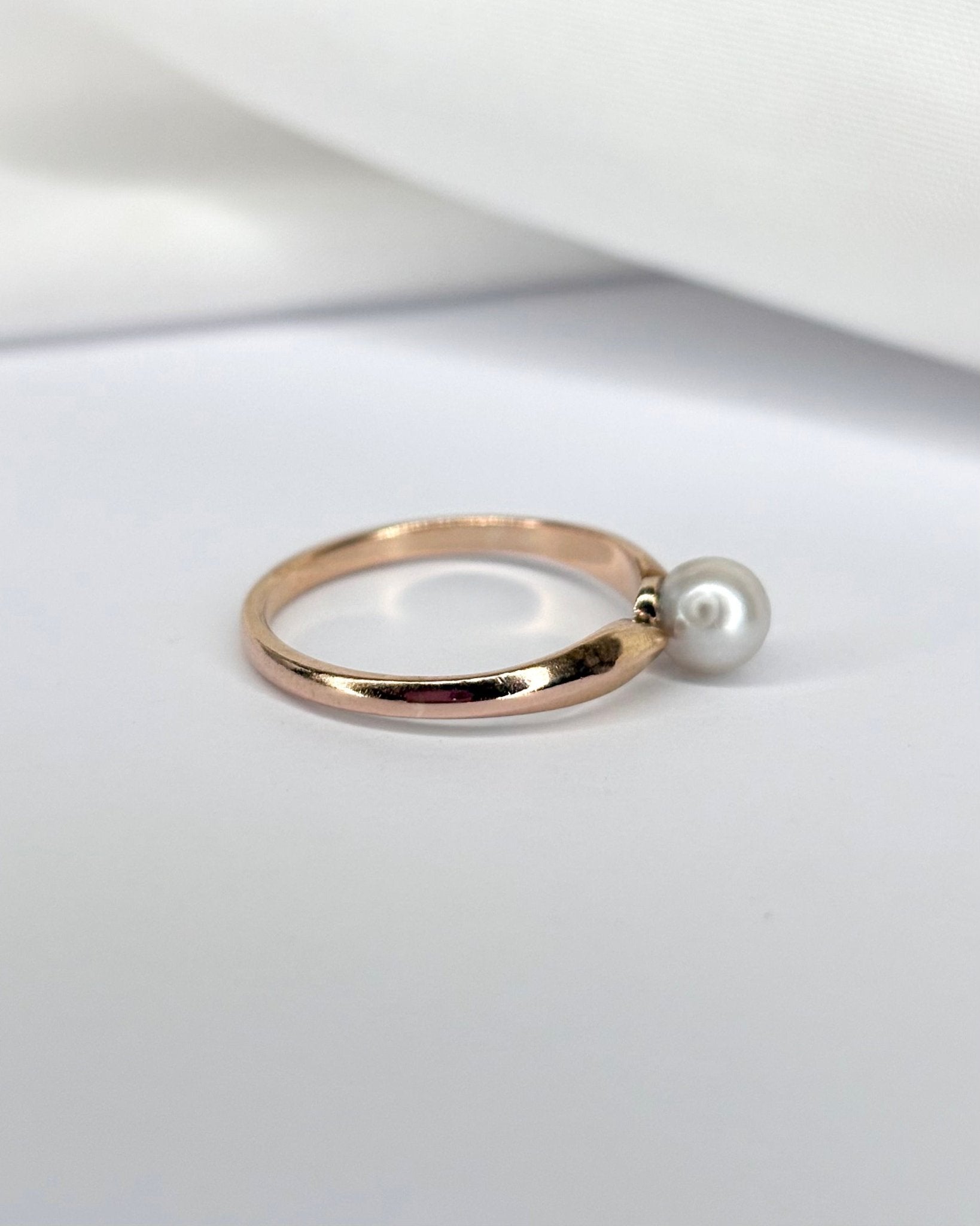 Bague Solitaire Perle "Palmyre" - Elliade Paris