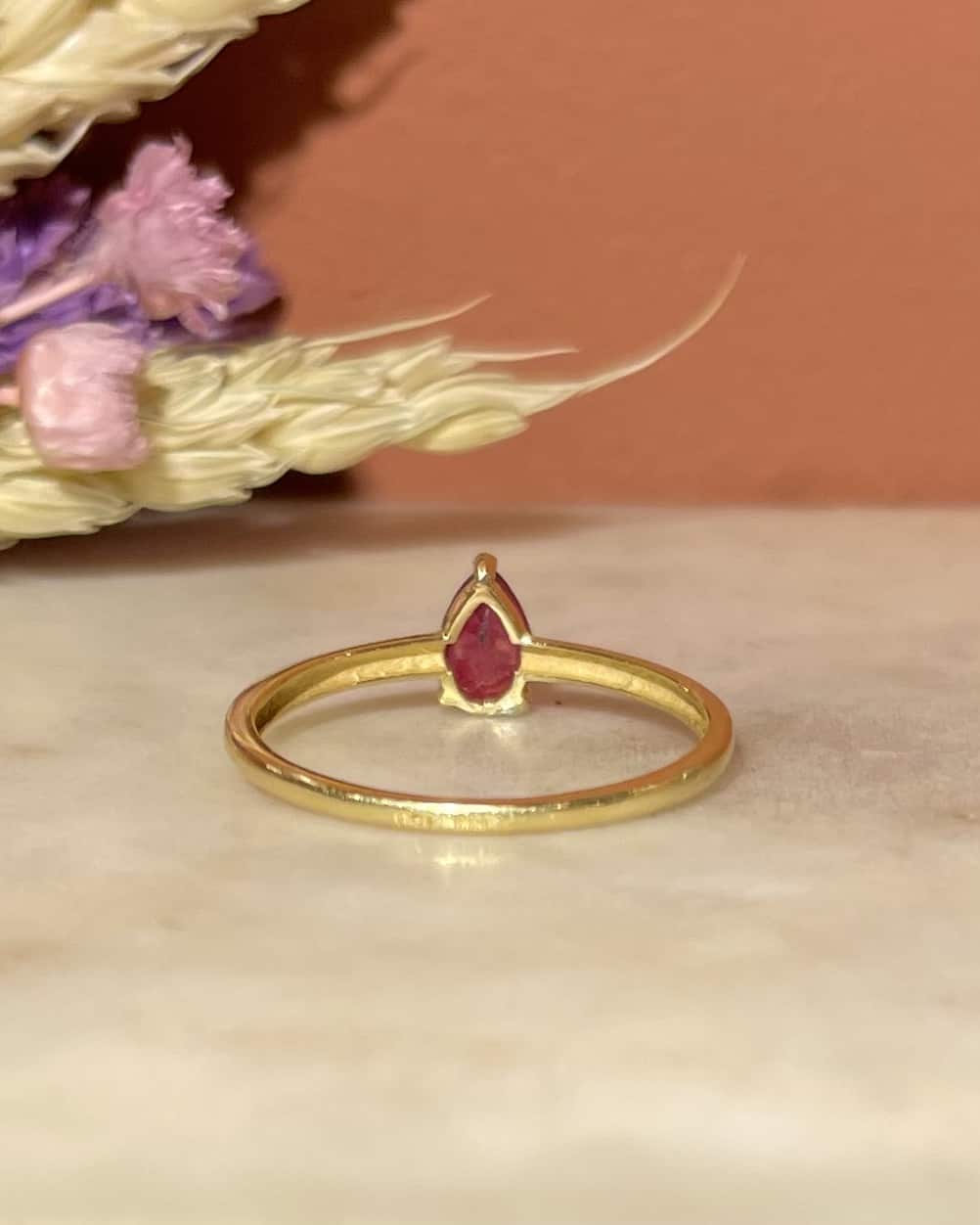 Bague Solitaire Rubis "Sabria" - Elliade Paris