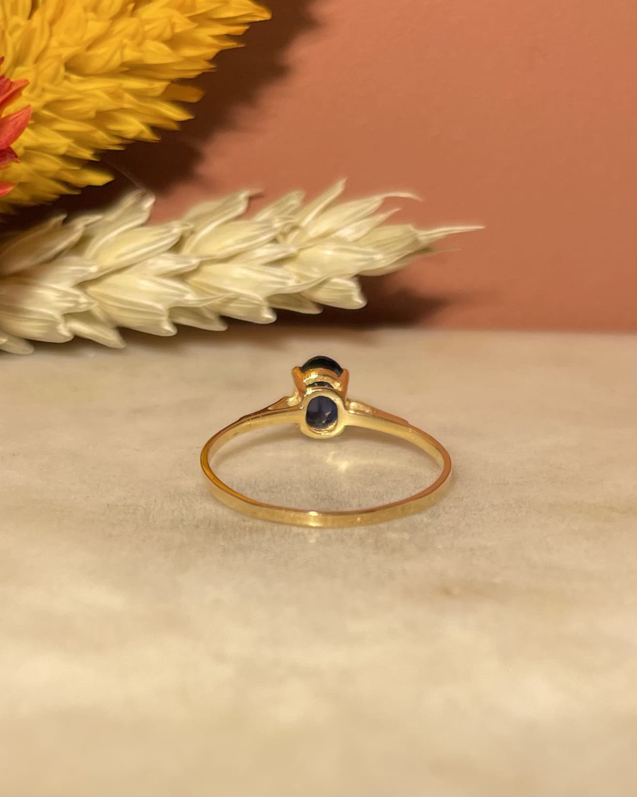 Bague Solitaire Saphir 0.40 Carat Luciana" - Elliade Paris