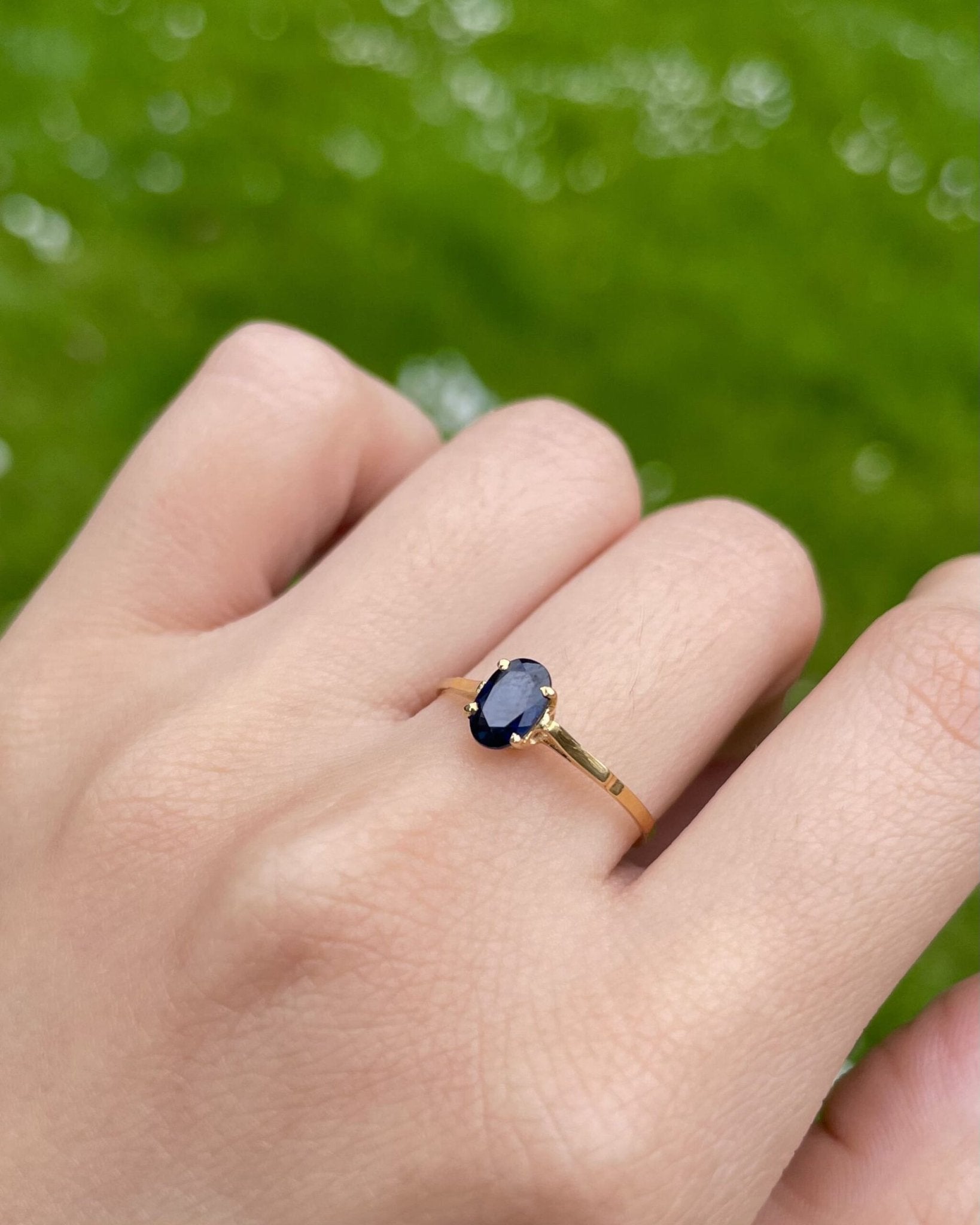 Bague Solitaire Saphir 0.40 Carat Luciana" - Elliade Paris