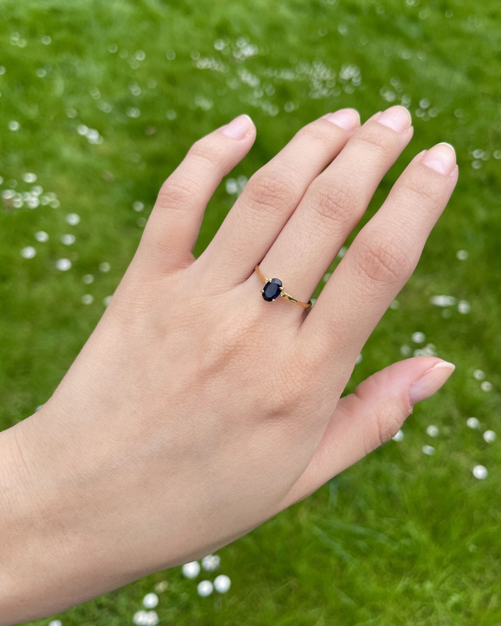 Bague Solitaire Saphir 0.40 Carat Luciana" - Elliade Paris