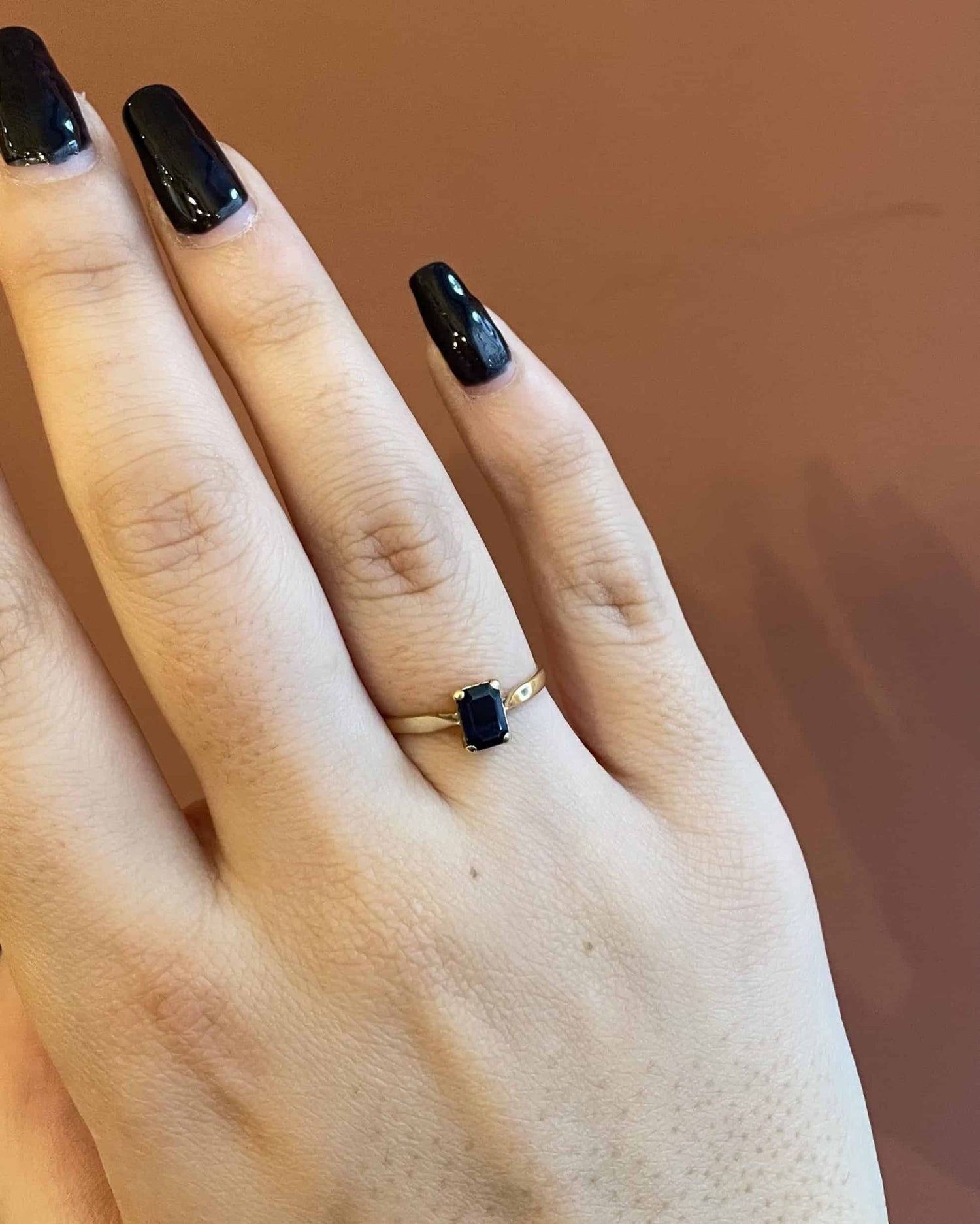 Bague Solitaire Saphir 0.65 Carat "Théoline" - Elliade Paris