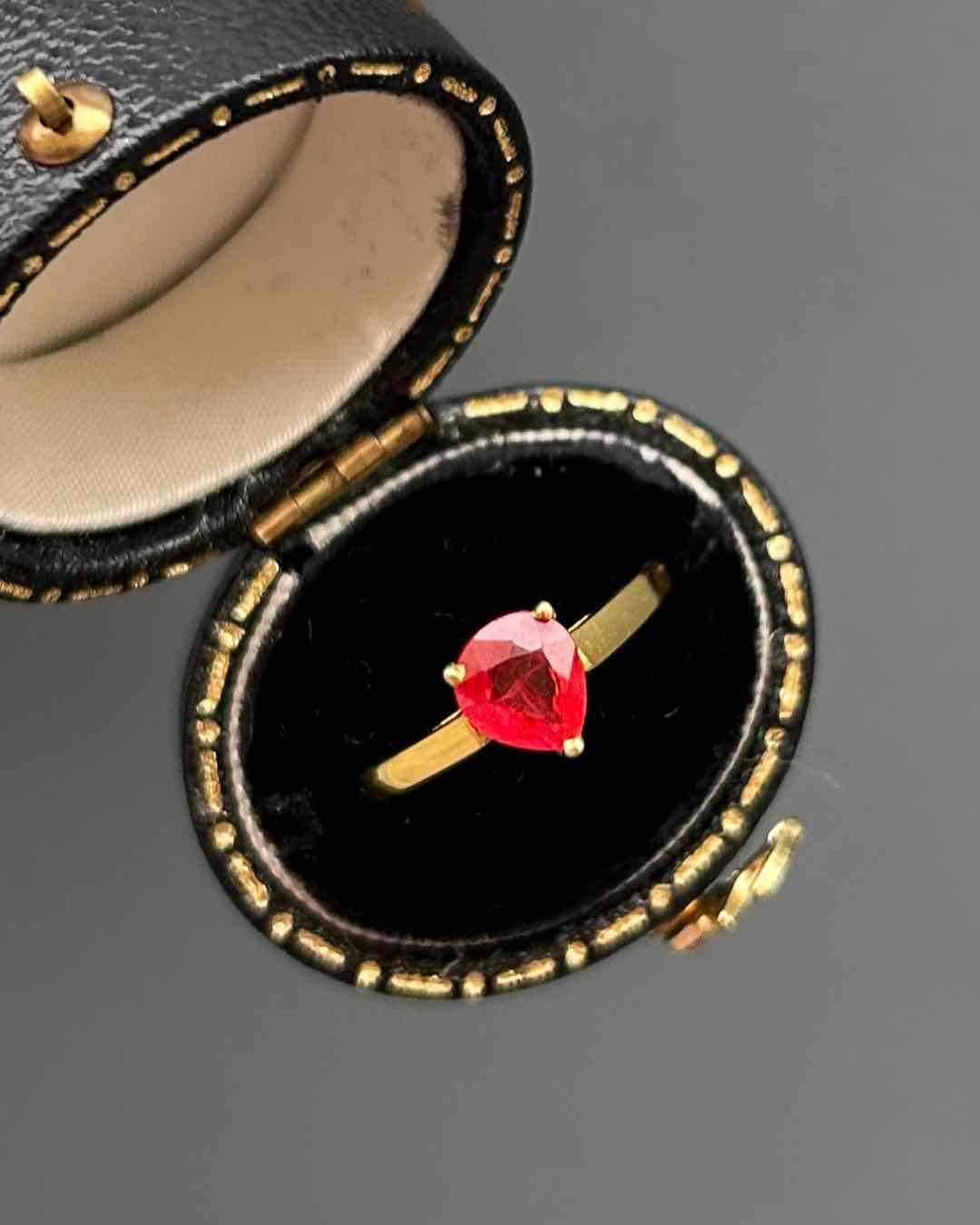 Bague Solitaire Saphir de feu 1 carat "Amor" - Elliade Paris