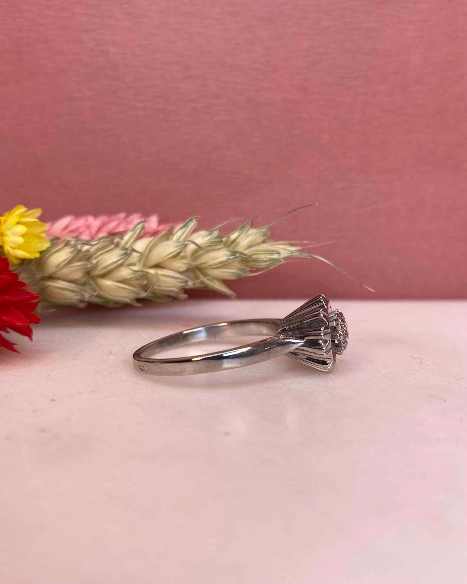 Bague Solitaire style Art - Deco Diamant "Noreen" - Elliade Paris