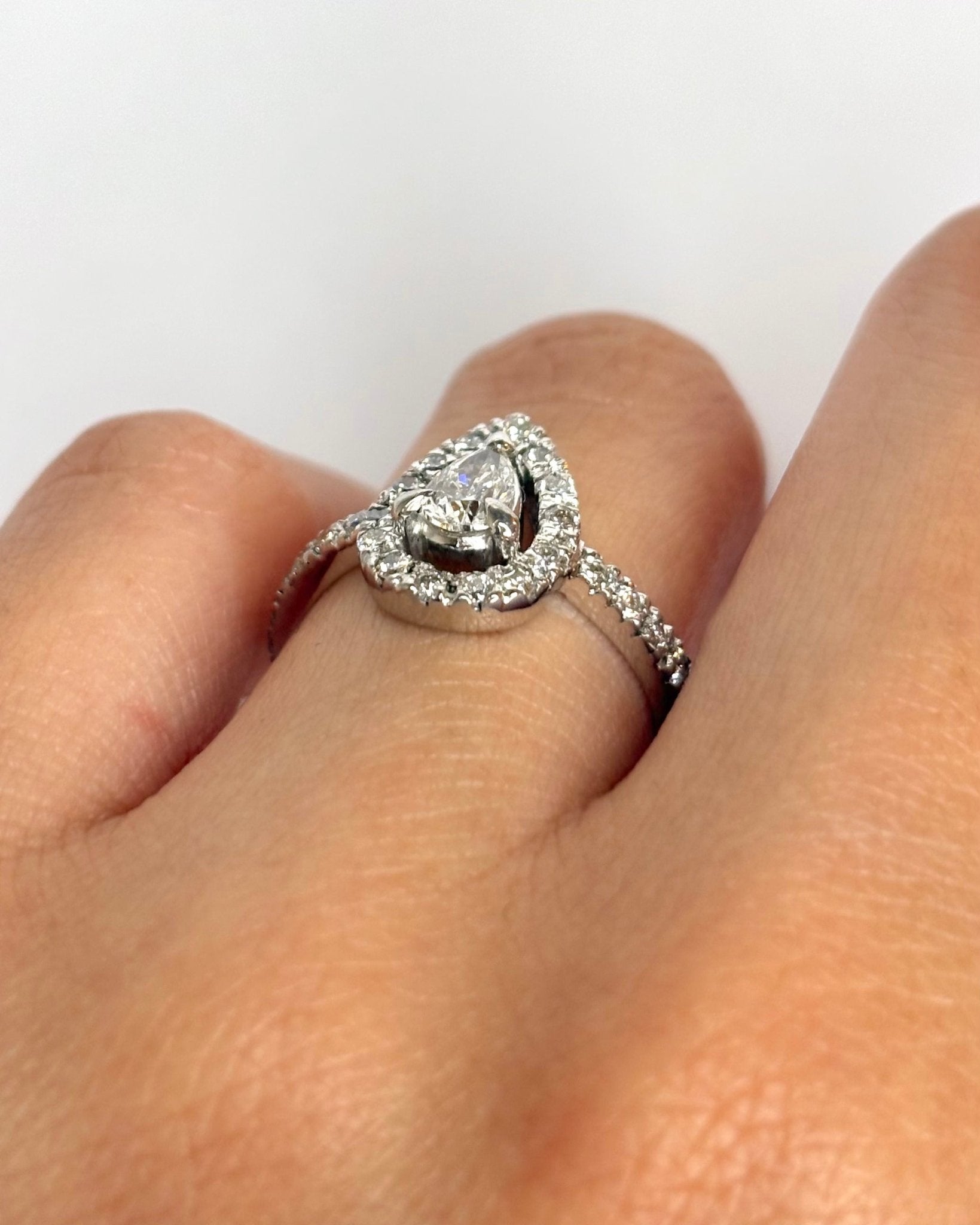 Bague Solitaire Style Art Déco Diamants 0.78 carat "Margot" - Elliade Paris