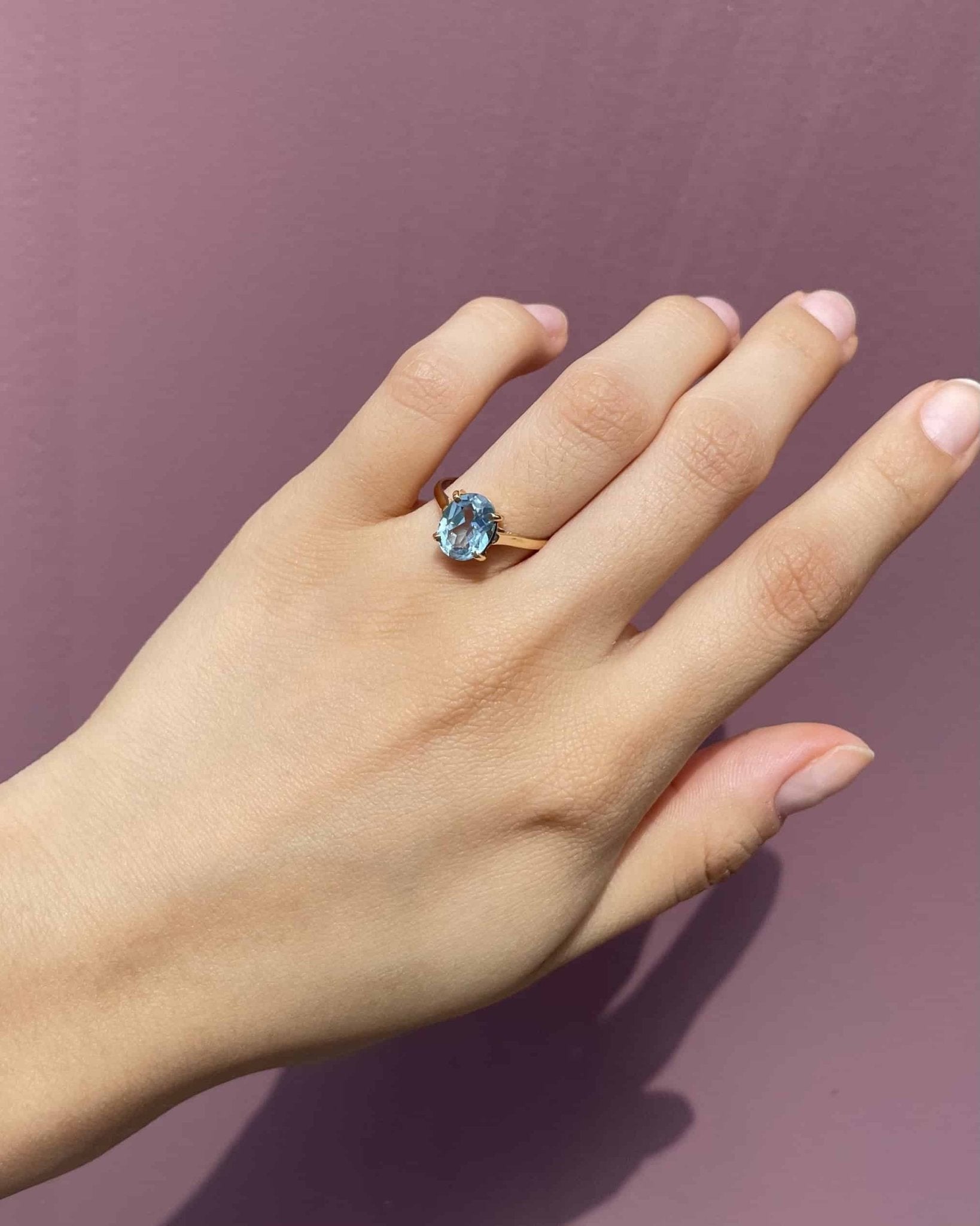 Bague Solitaire Topaze 2.10 carats "Manon" - Elliade Paris