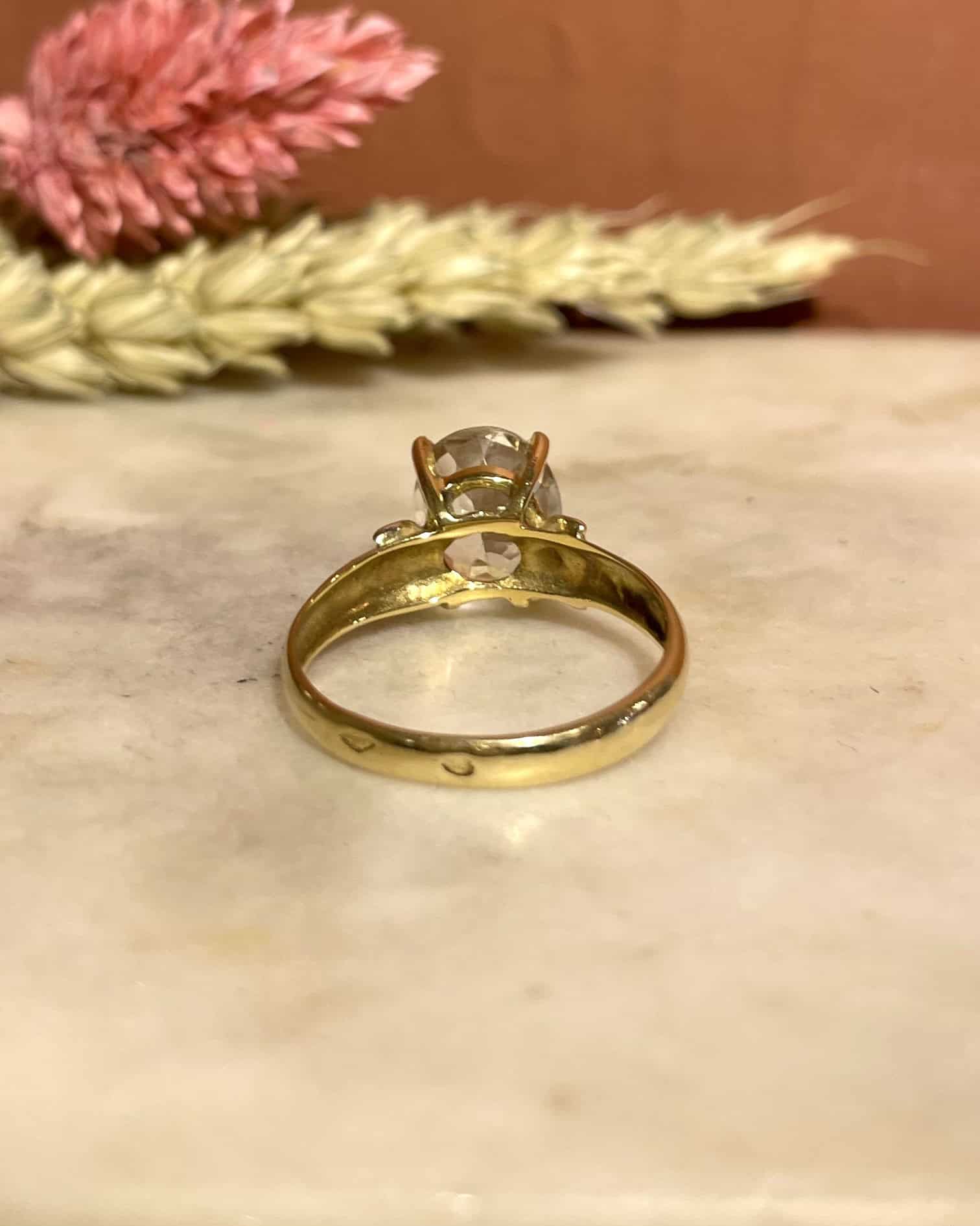 Bague Solitaire Topaze Rose 2.90 carats "Taïla" - Elliade Paris
