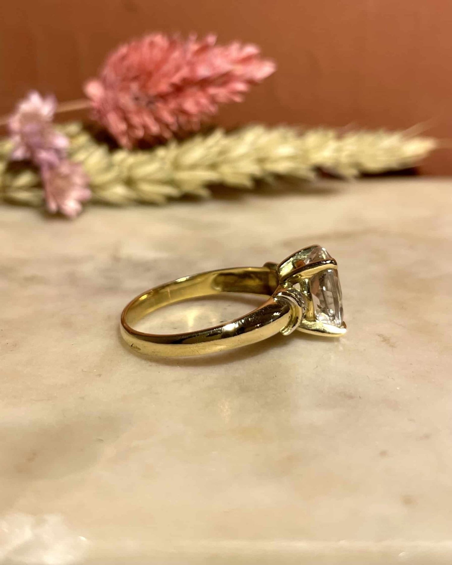 Bague Solitaire Topaze Rose 2.90 carats "Taïla" - Elliade Paris