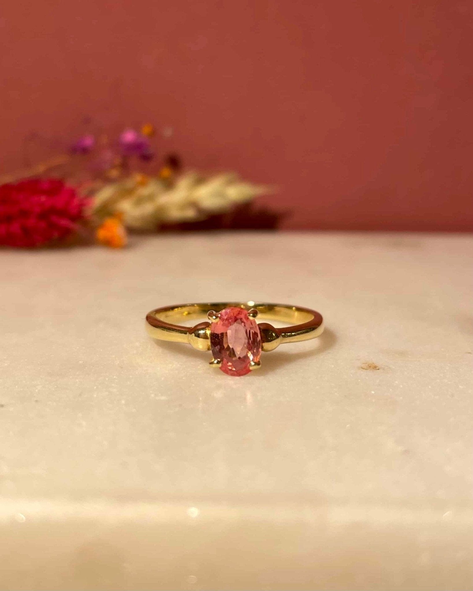 Bague Solitaire Tourmaline 0.80 Carat "Sorina" - Elliade Paris