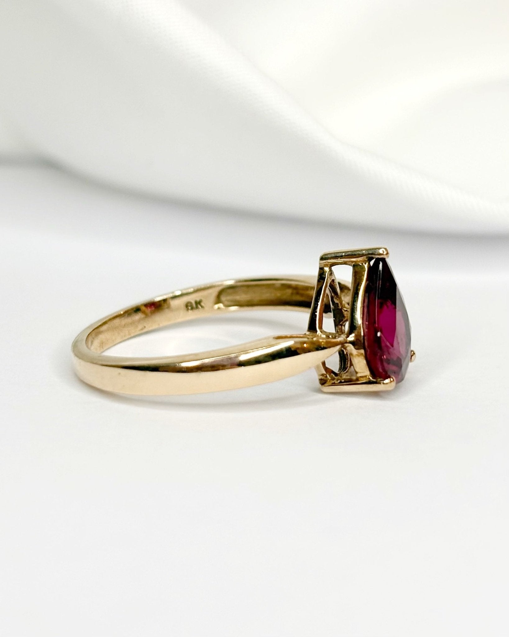 Bague Solitaire Tourmaline Rose 1.25 carat "Aïna" - Elliade Paris