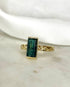 Bague Solitaire Tourmaline Verte 1.50 carat "Louise" - Elliade Paris