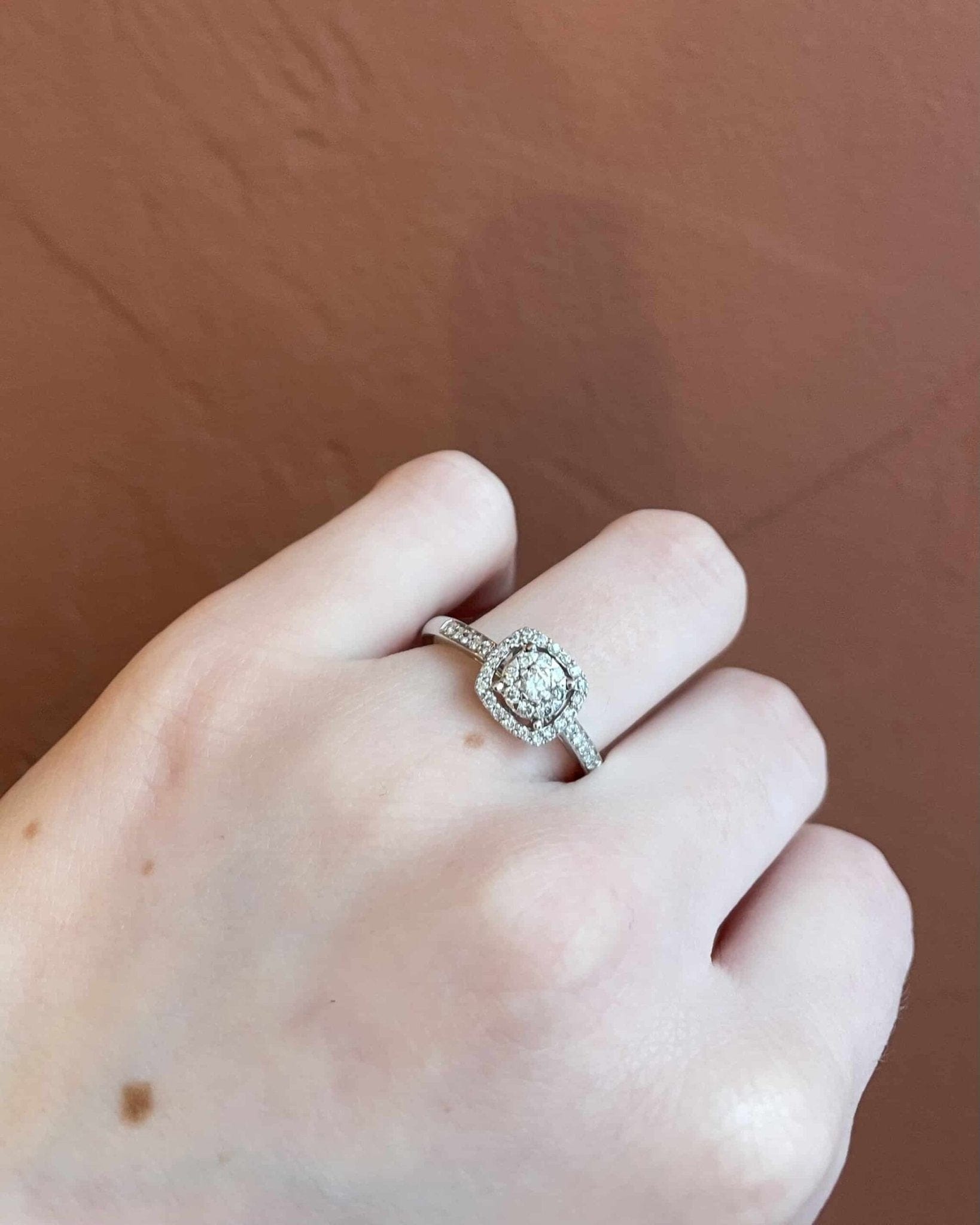Bague Solitaire Vintage 39 Diamants "Servane" - Elliade Paris