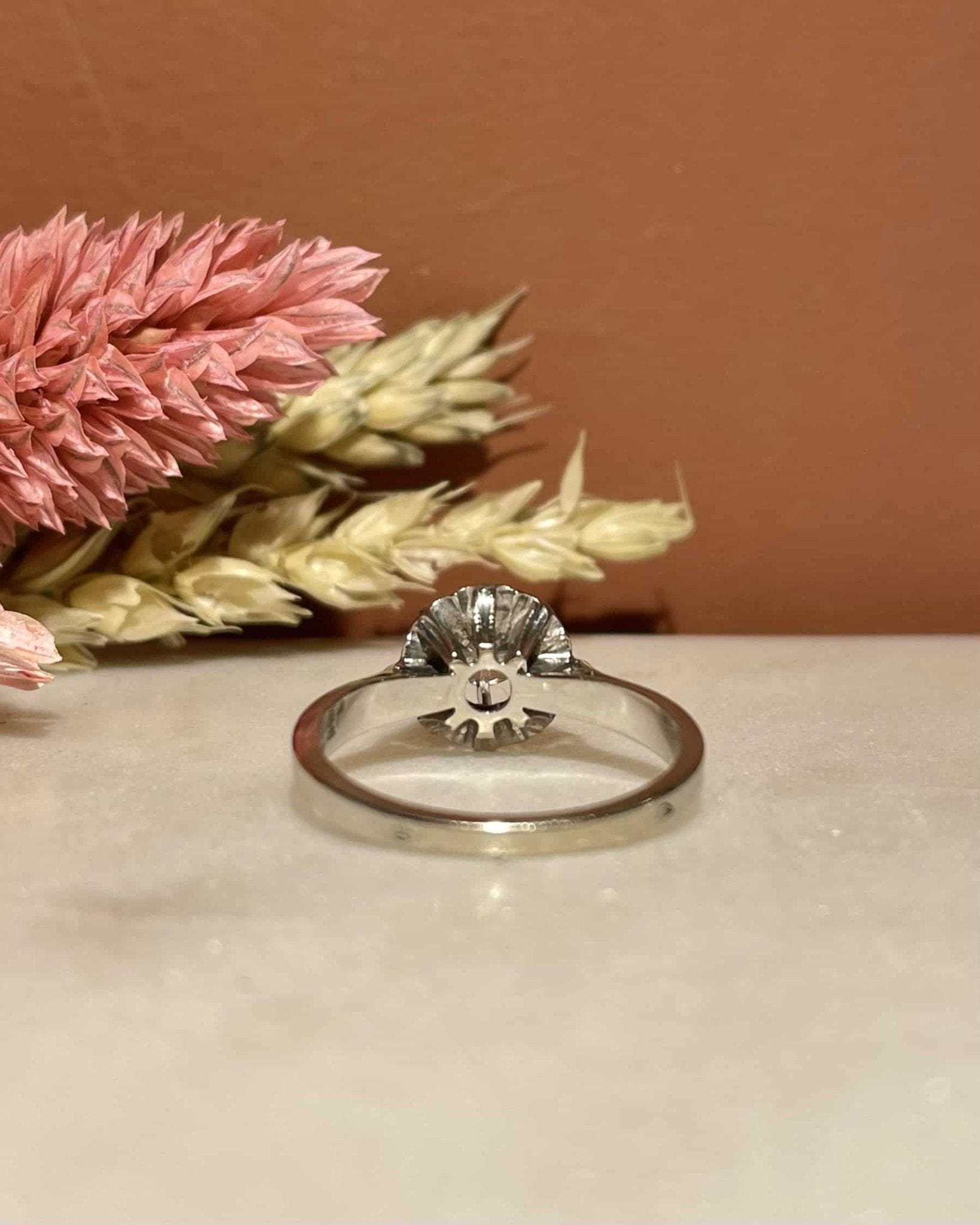 Bague Solitaire Vintage Diamant 0.50 carat "Mounia" - Elliade Paris