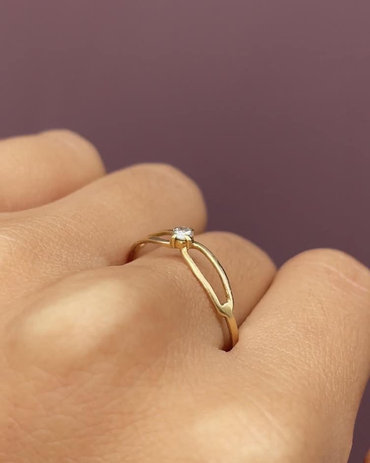 Bague Solitaire Diamant "Alissa"