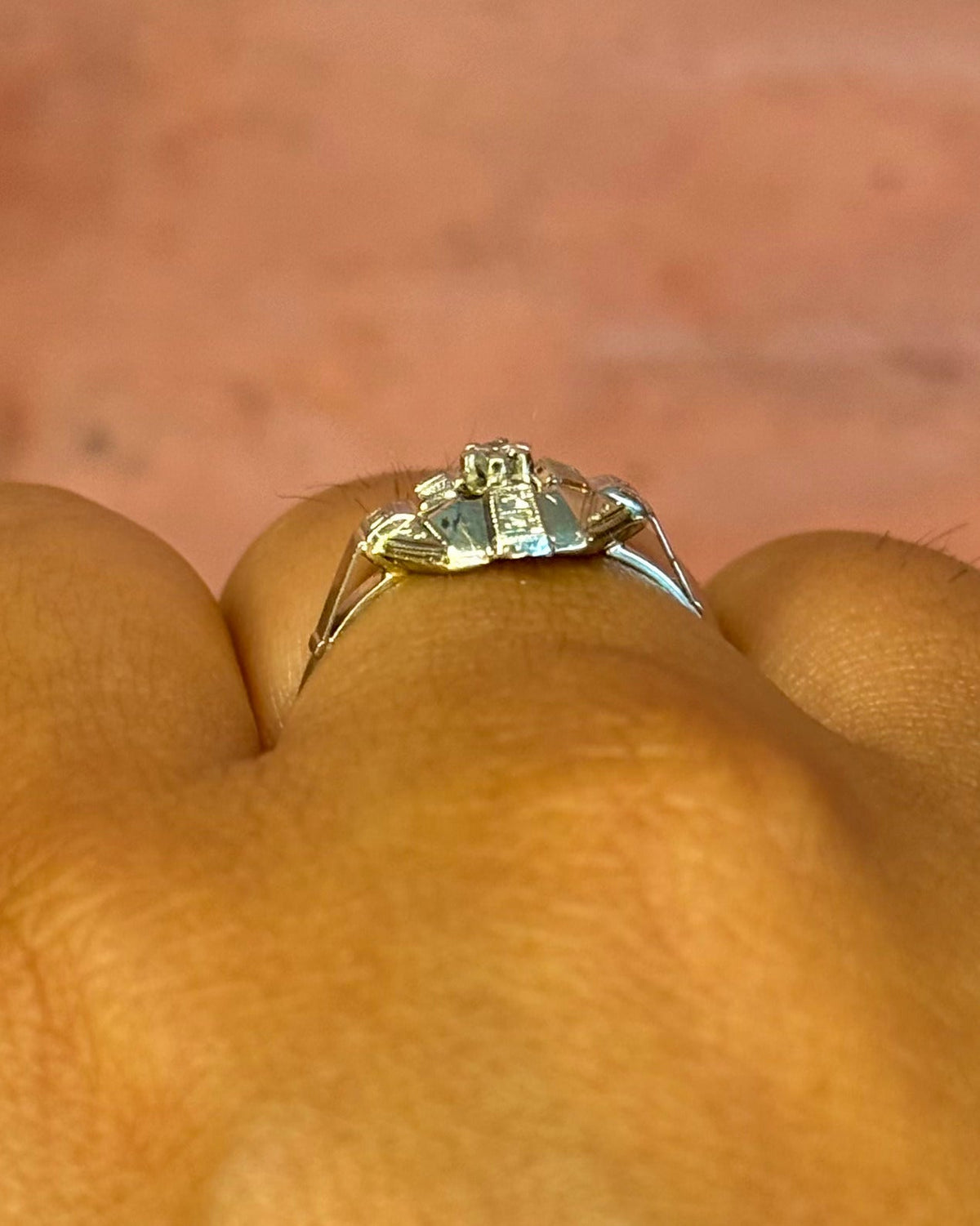 Bague Style Art-Déco Diamant "Frida" - Elliade Paris
