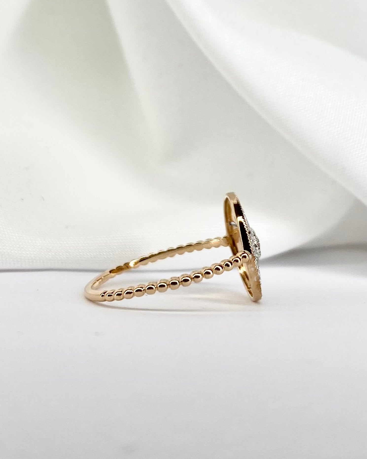 Bague Style Art Déco Diamant "San" - Elliade Paris