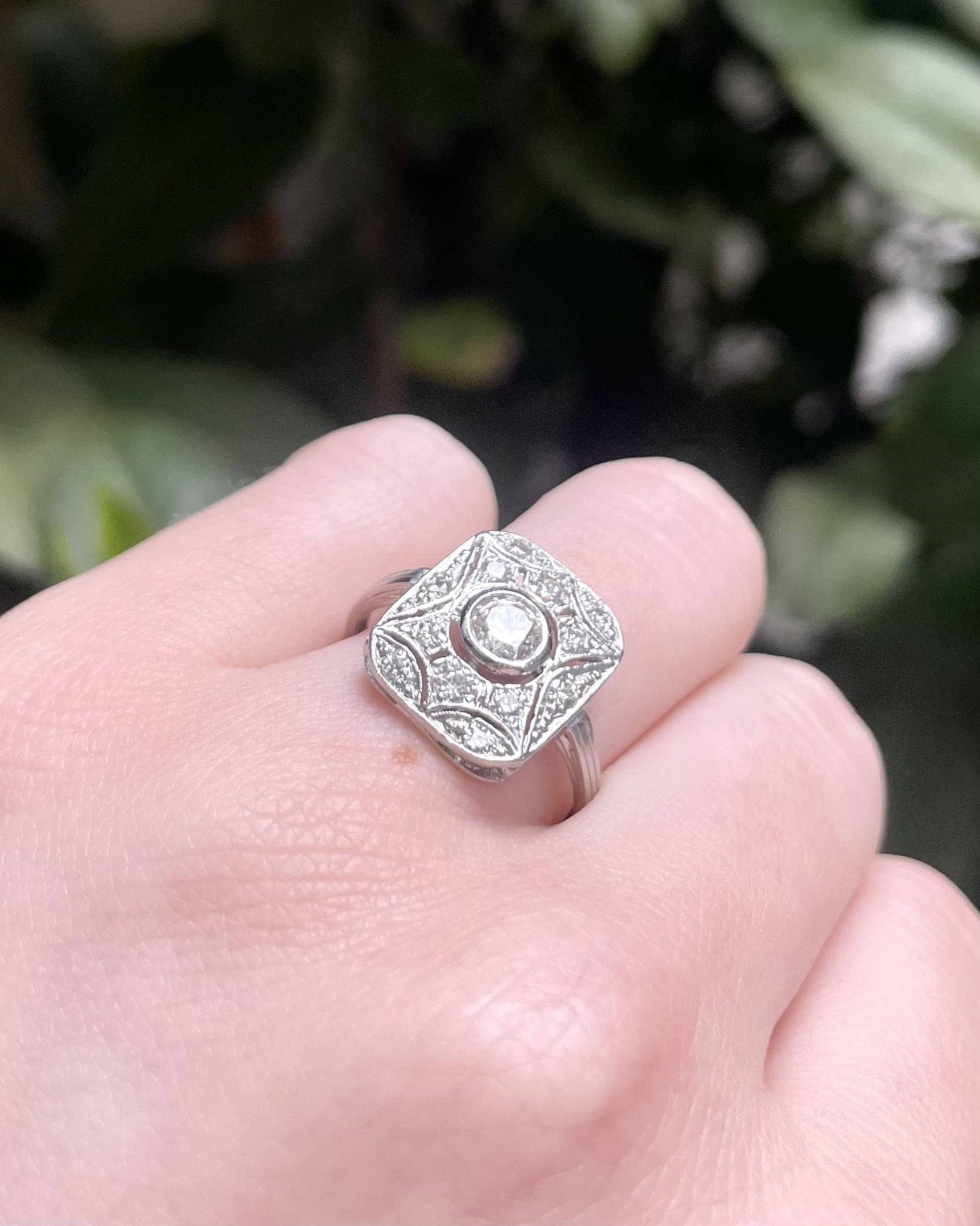 Bague style Art - Déco Diamants 0.53 carat "Colette" - Elliade Paris