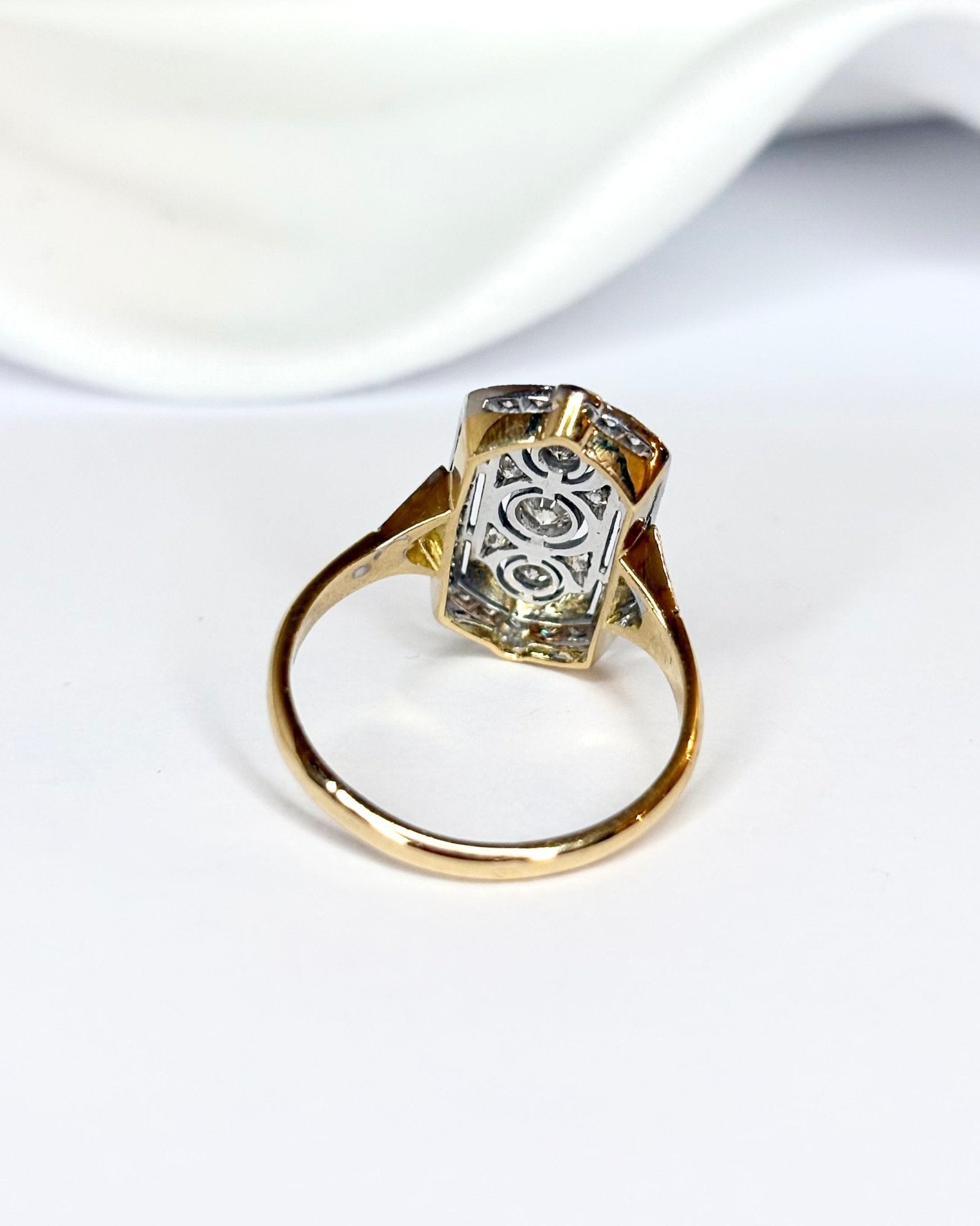 Bague Style Art Déco Diamants 0.60 carat "Géraldine" - Elliade Paris