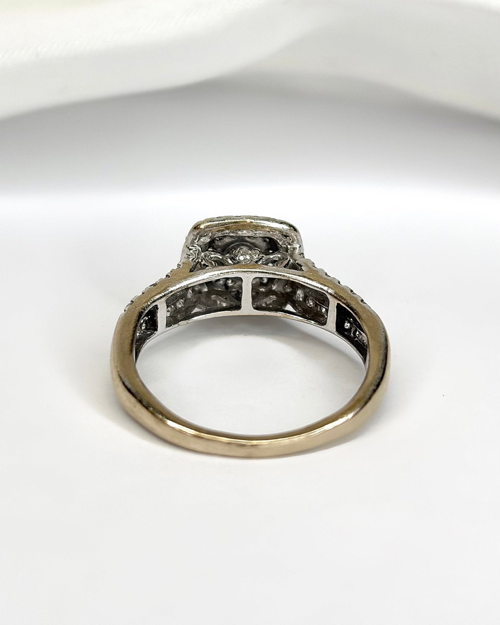 Bague Style Art-Déco Diamants 0.78 carat "Selena" - Elliade Paris