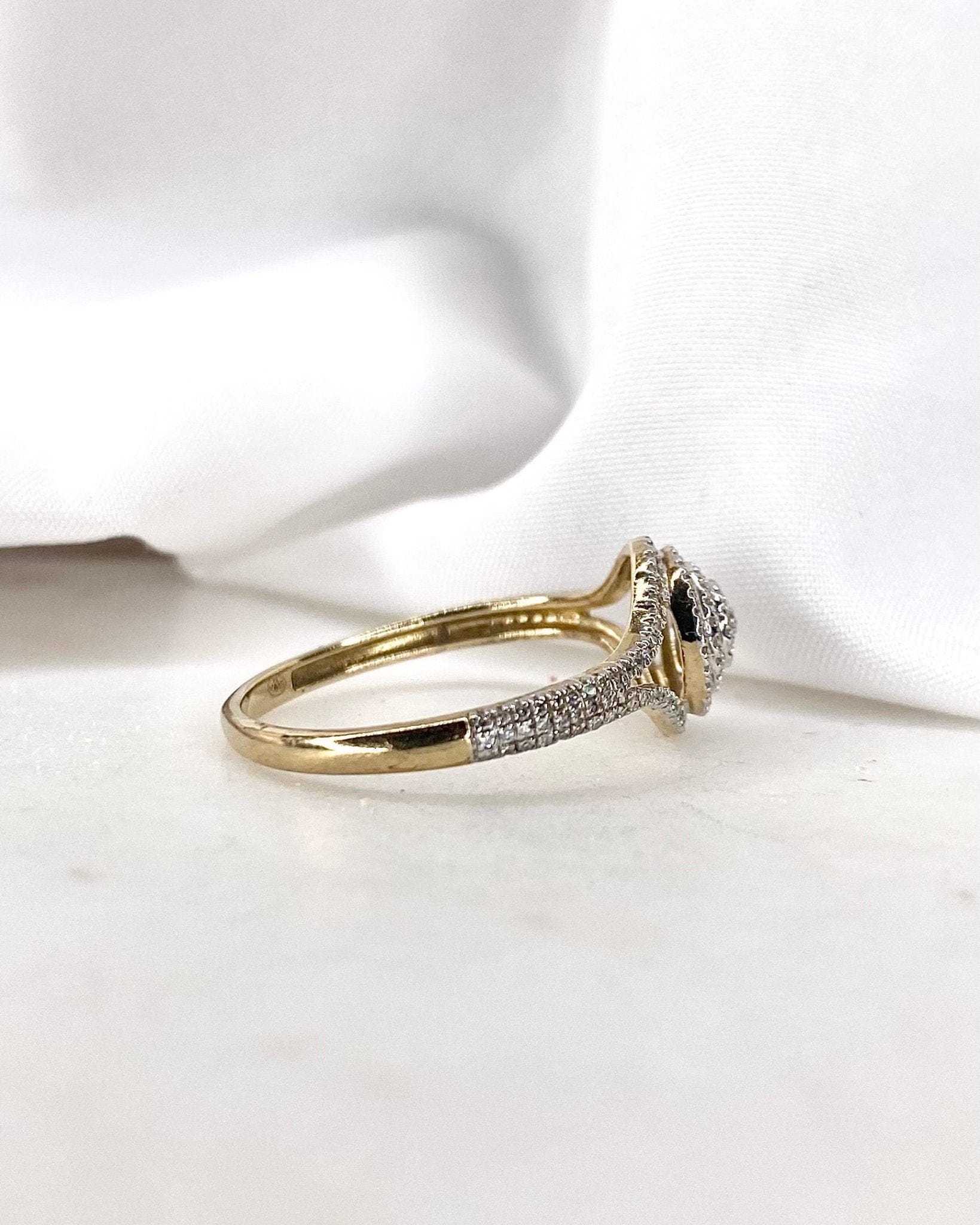 Bague Style Art Déco Diamants 0.80 carat "Lya" - Elliade Paris