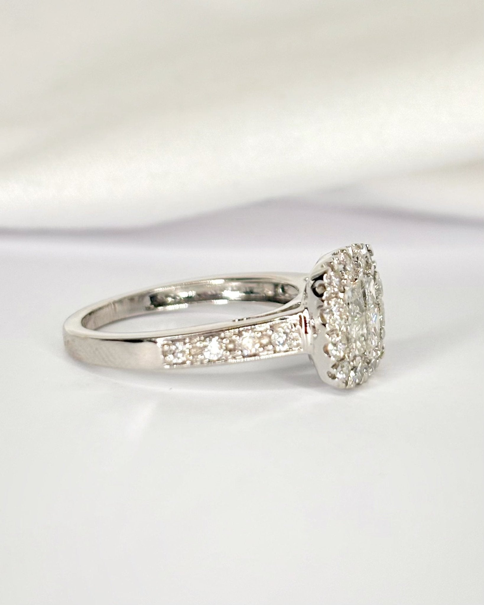 Bague Style Art-Déco Diamants 0.85 carat "Sonia" - Elliade Paris