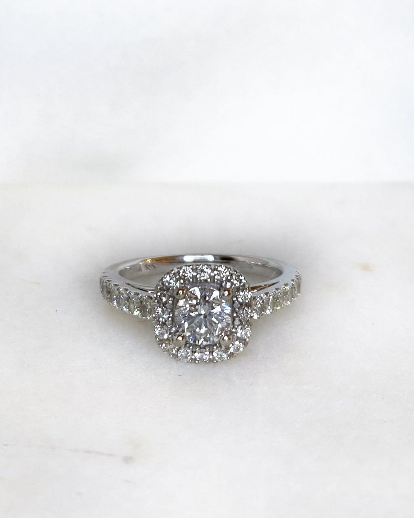 Bague Style Art - déco Diamants 1.05 carat "Esmeria" - Elliade Paris