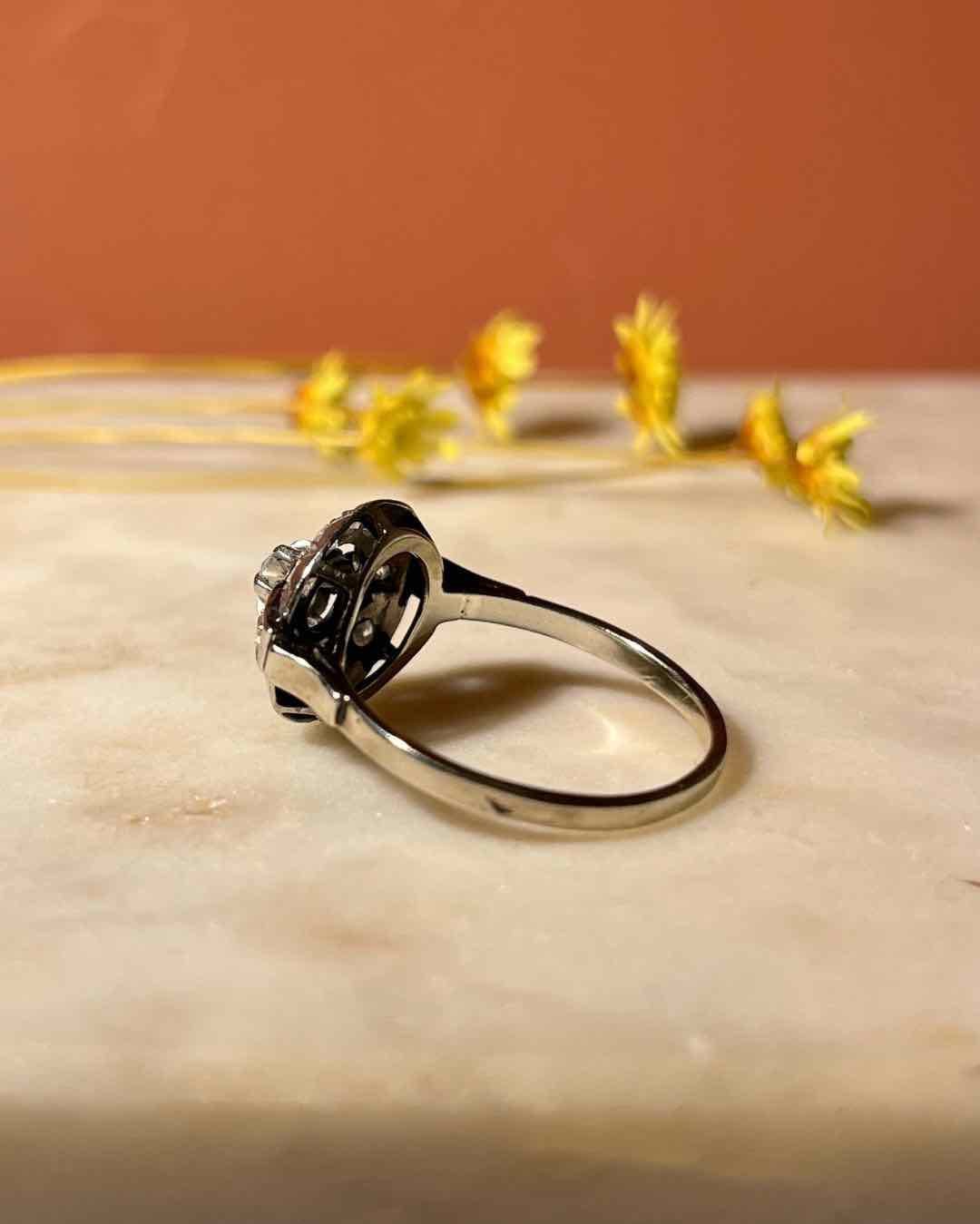 Bague style Art - déco Diamants "Camille" - Elliade Paris