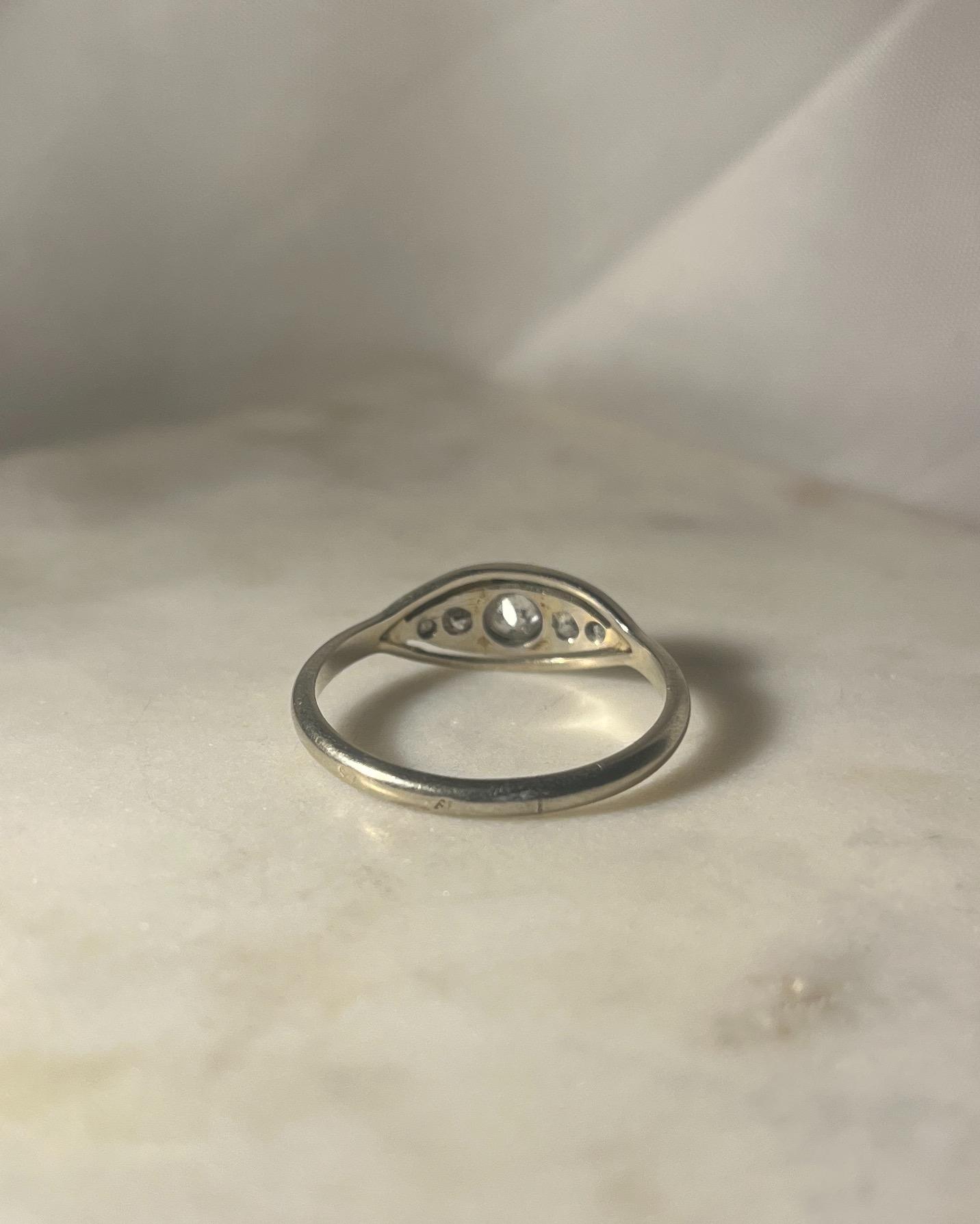 Bague style Art - déco Diamants "Joelle" - Elliade Paris