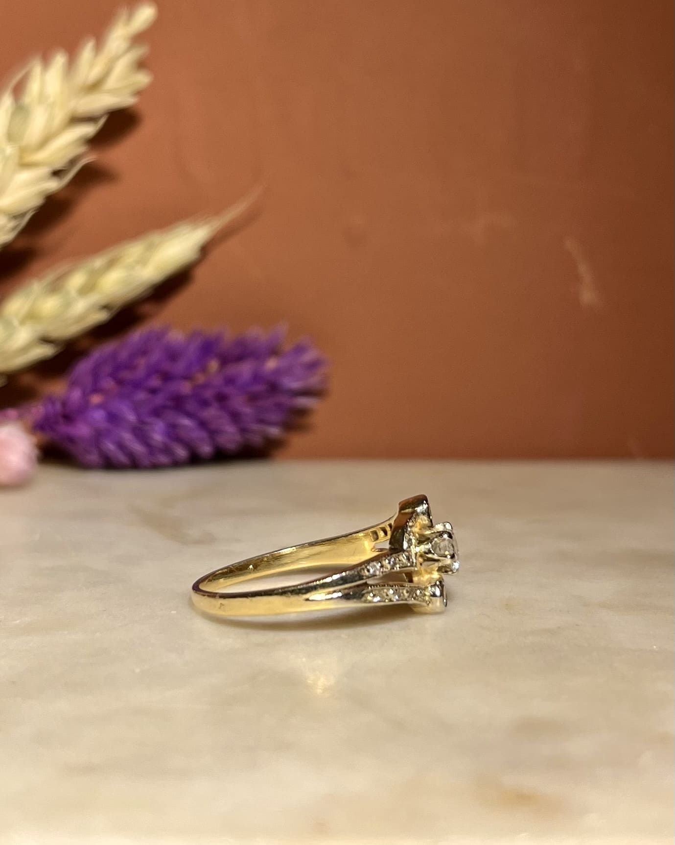 Bague Style Art - Déco Diamants "Néma" - Elliade Paris