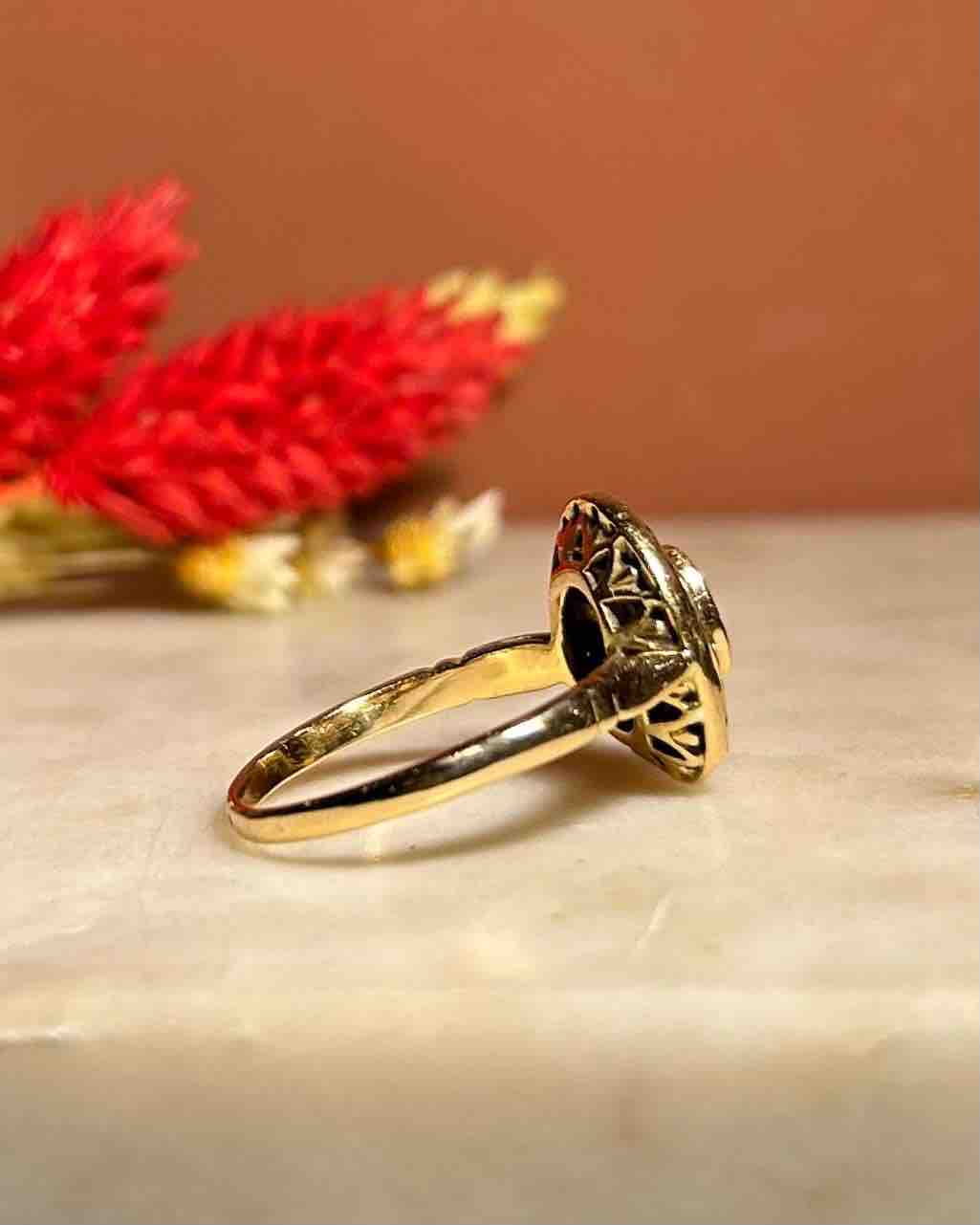 Bague Style Art - Déco Saphirs et Diamants "Orora" - Elliade Paris