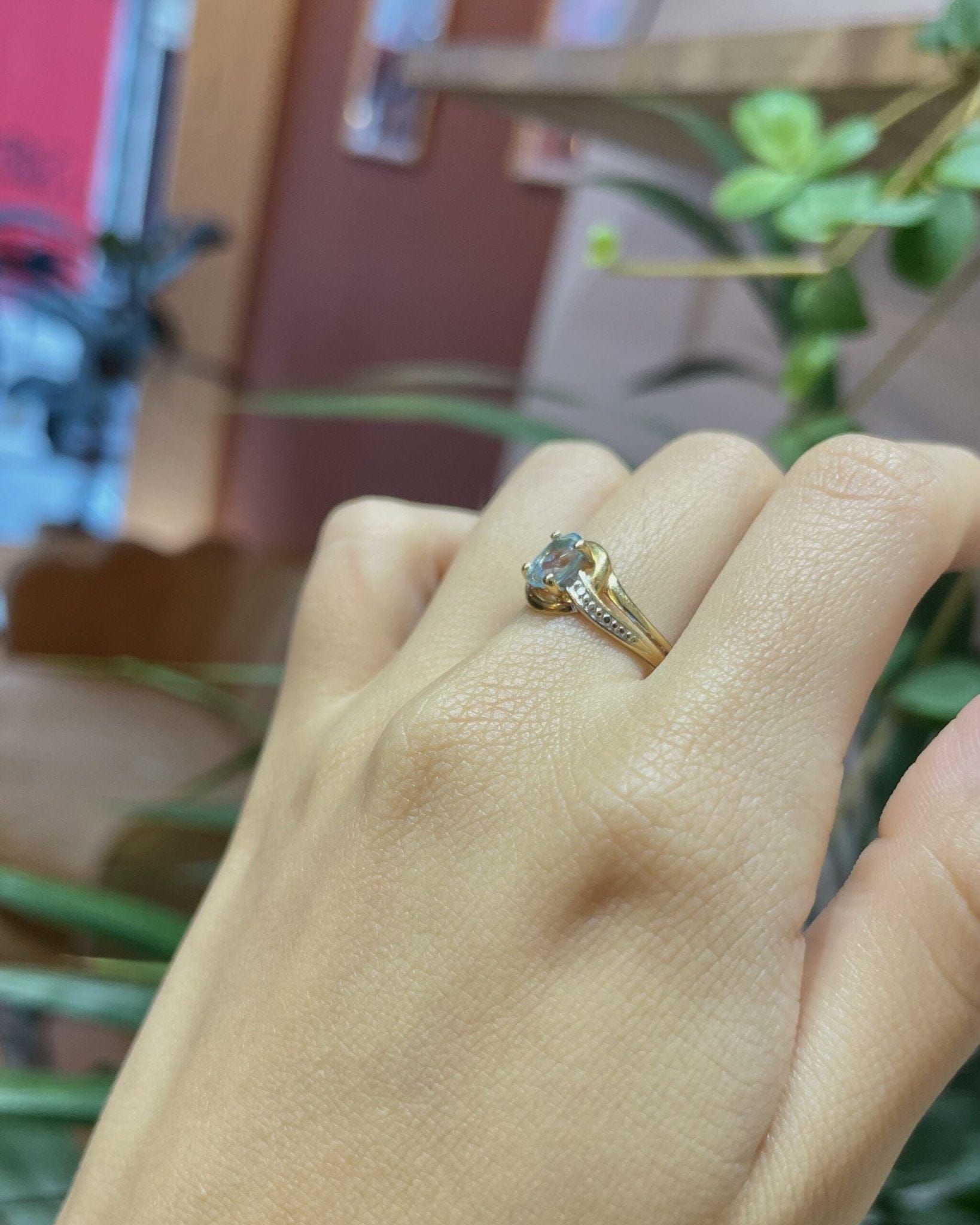 Bague Style Art Deco Topaze "Diya" - Elliade Paris