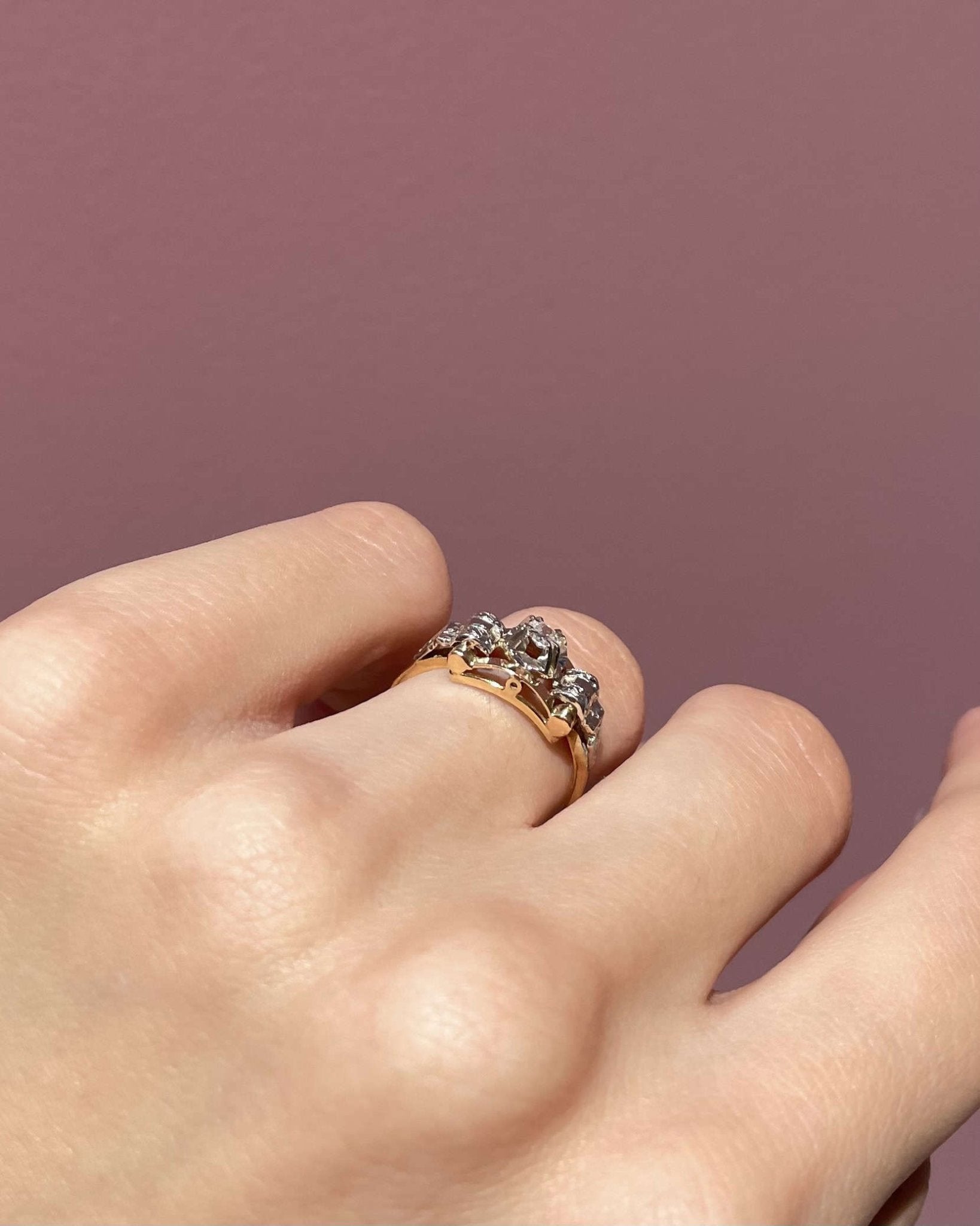 Bague Tank Art - déco Diamant "Gladys" - Elliade Paris