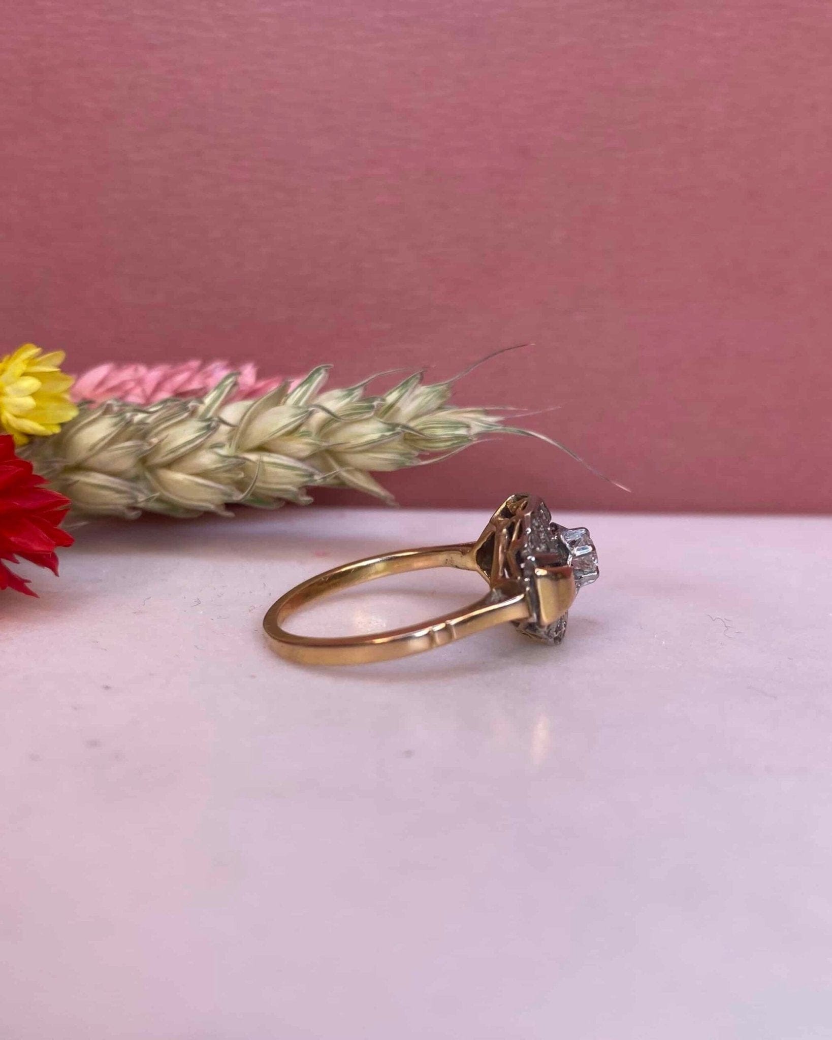 Bague Tank Art - Déco Diamants "Maha" - Elliade Paris