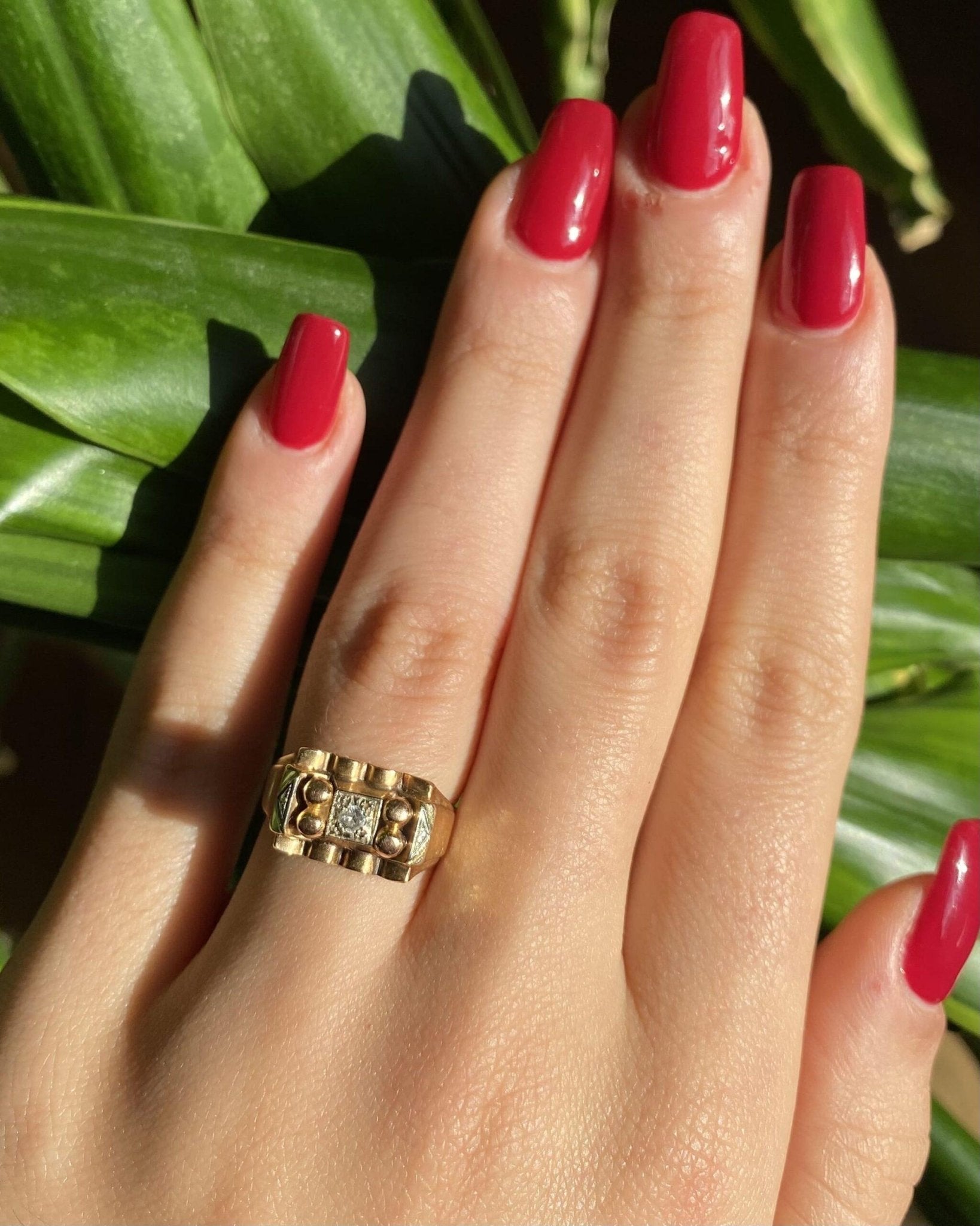 Bague Tank Diamant "Diana" - Elliade Paris