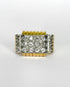 Bague Tank Diamants 0.89 ct & Or 12,03g "Julia" - Elliade Paris
