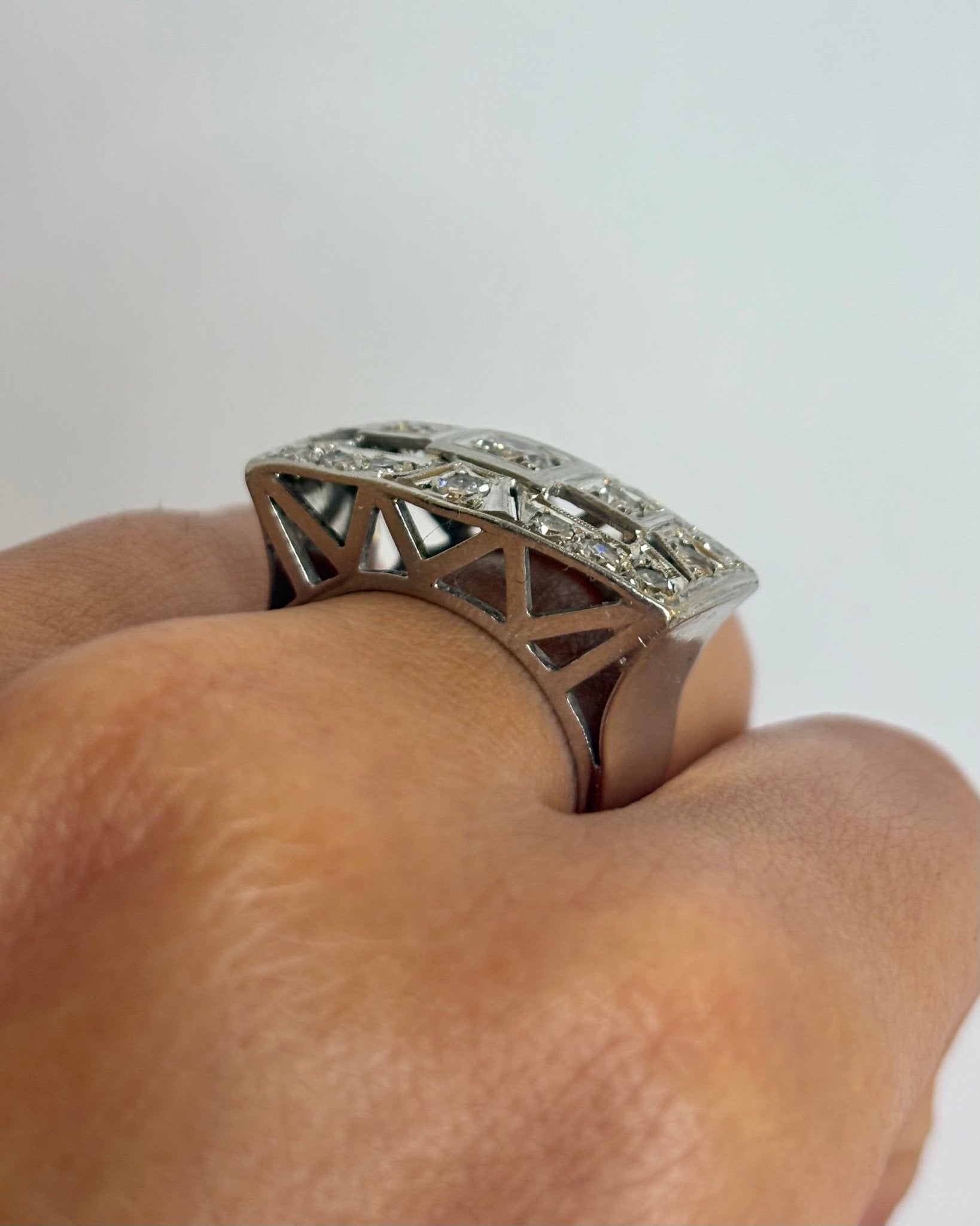 Bague Tank Diamants 1.32 carat "Nadia" - Elliade Paris