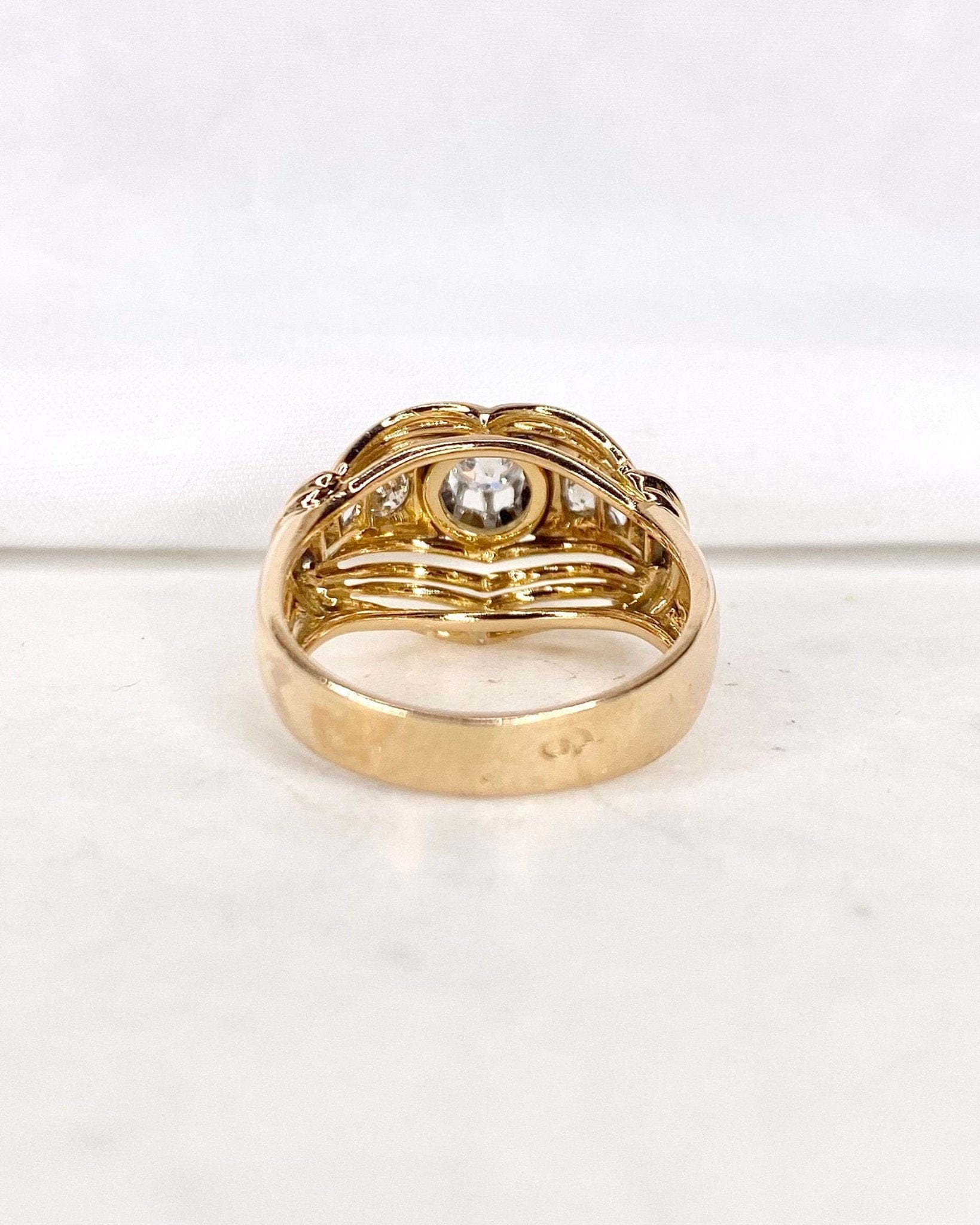 Bague Tank Diamants "Manille" - Elliade Paris