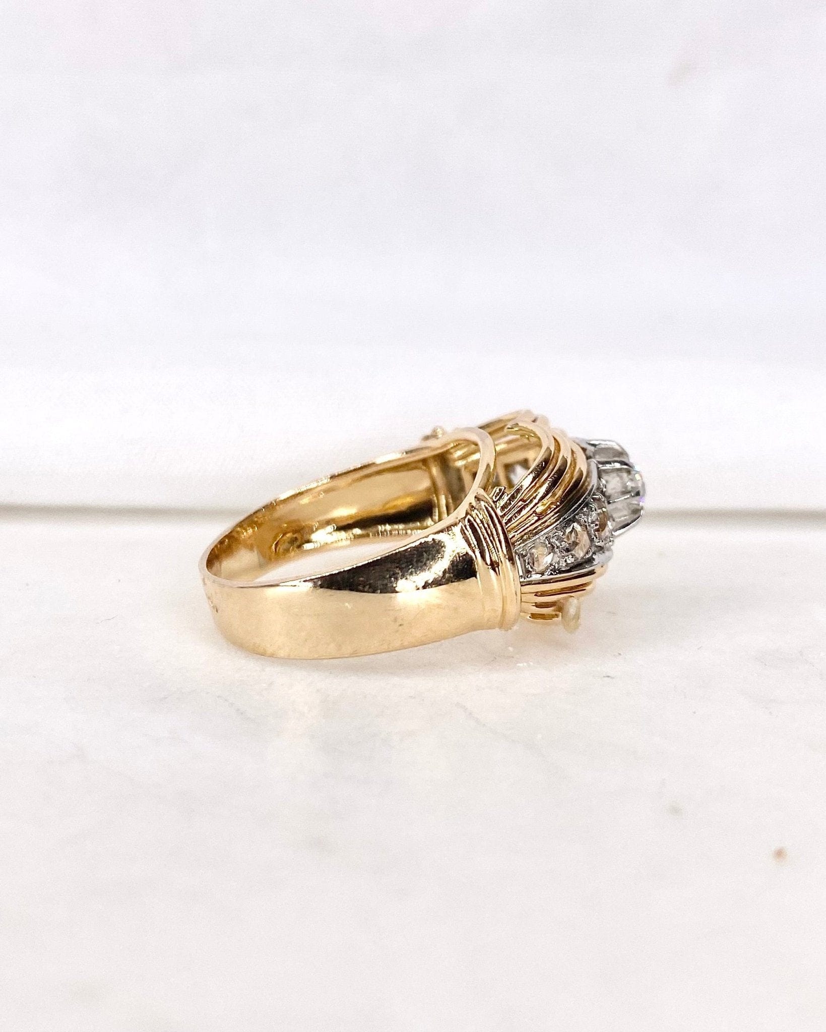 Bague Tank Diamants "Manille" - Elliade Paris