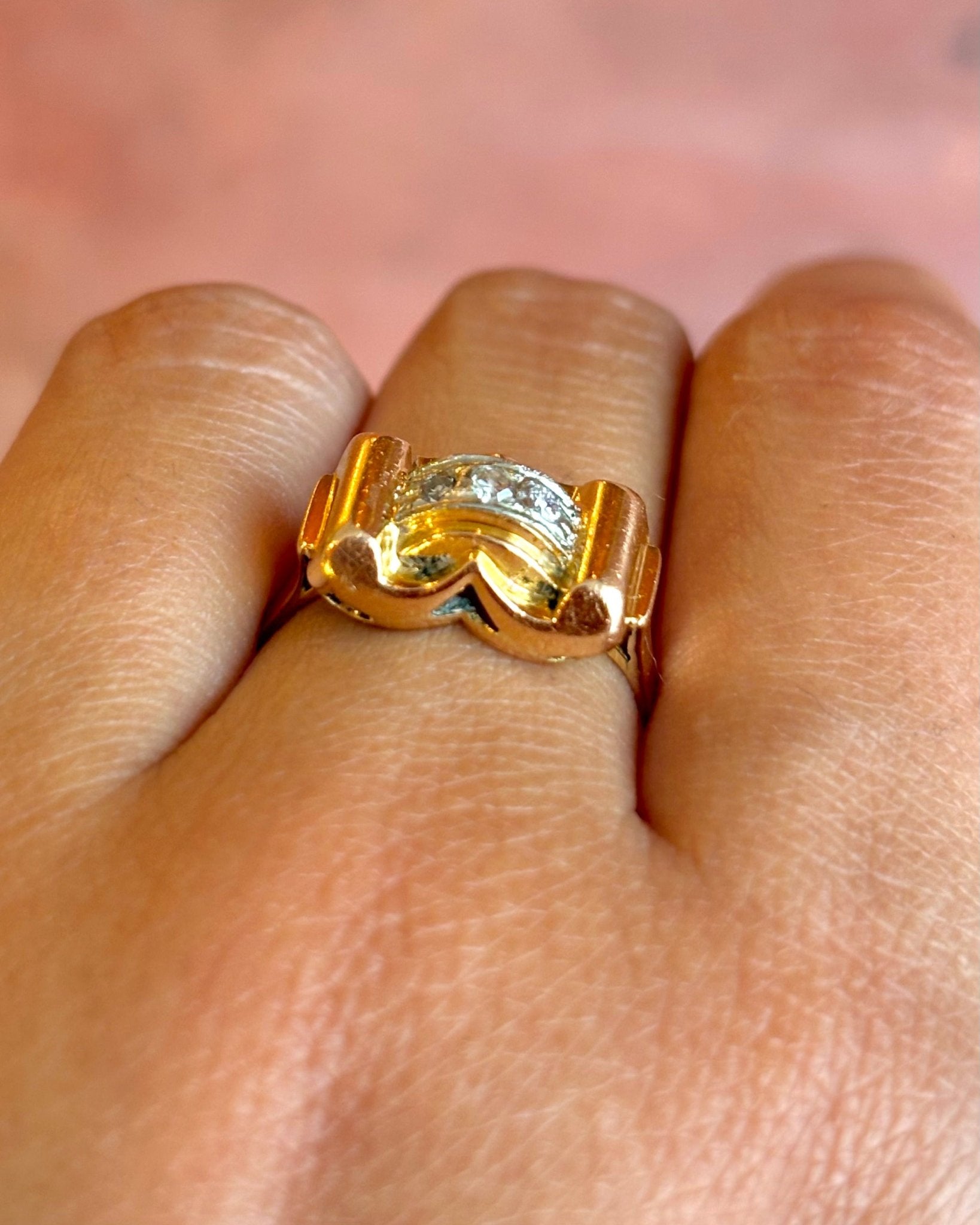 Bague Tank Diamants "Marthe" - Elliade Paris