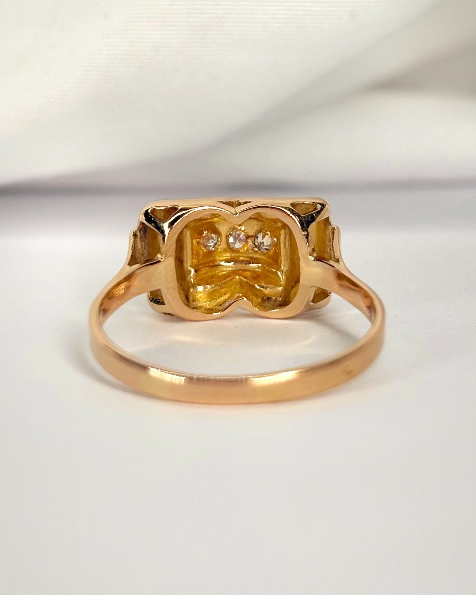 Bague Tank Diamants "Marthe" - Elliade Paris