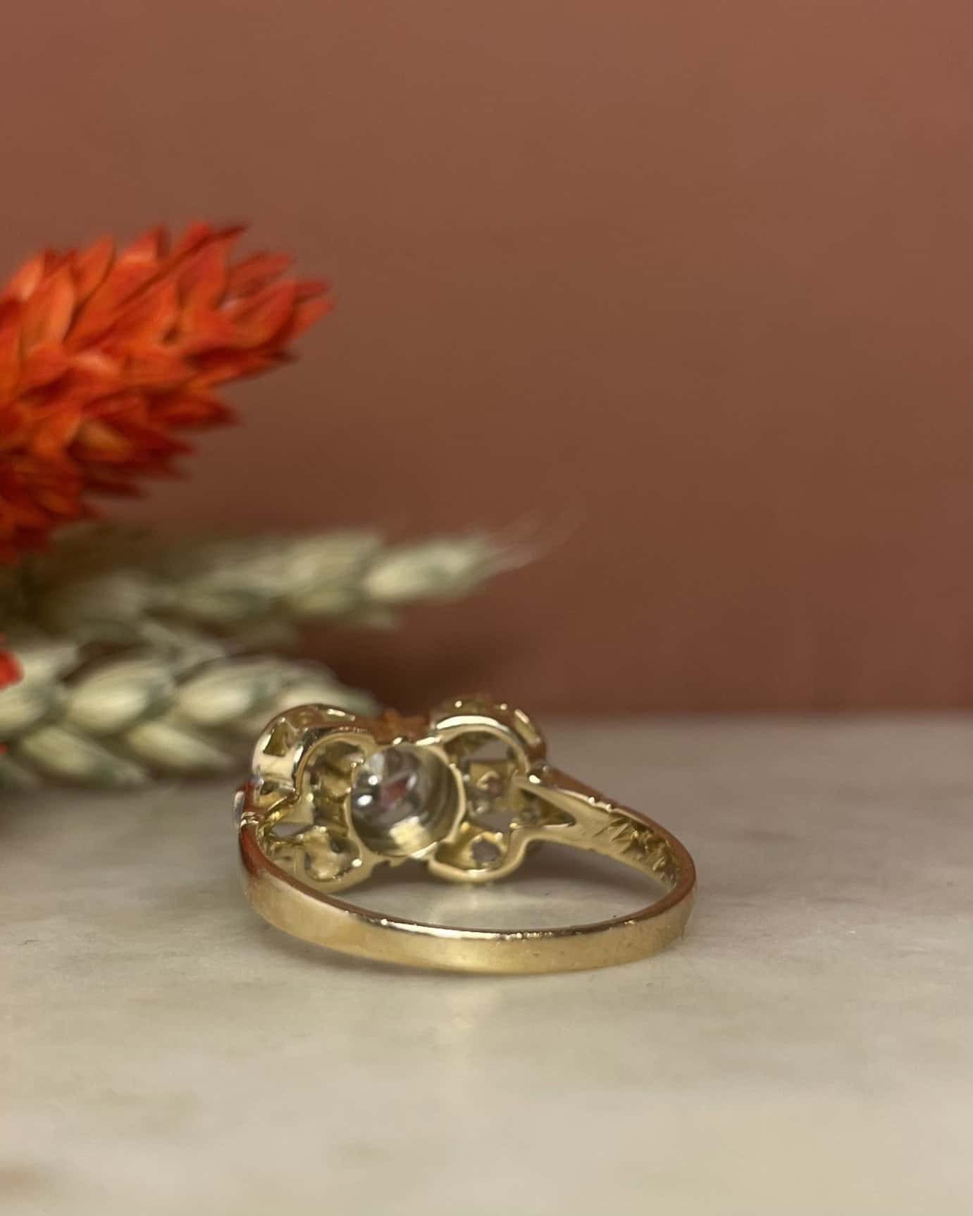 Bague Vintage Tank Diamants "Arsène"