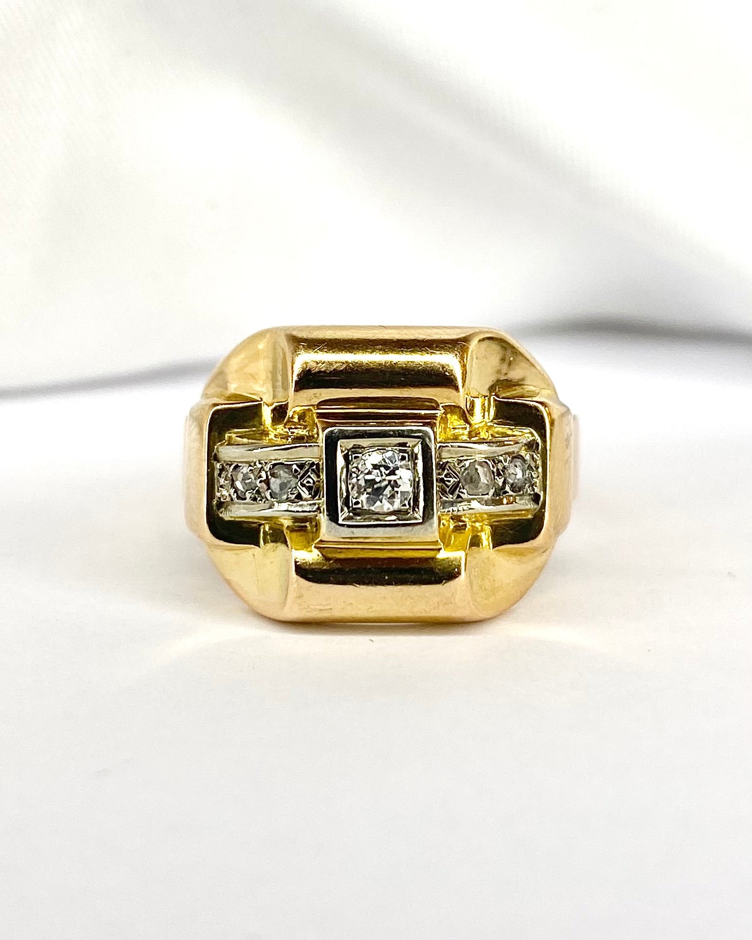 Bague Tank Diamants "Sofia" - Elliade Paris