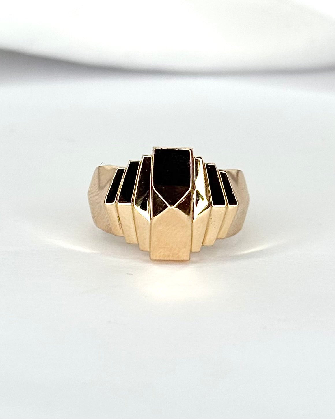 Bague Tank Or Jaune 6.33g "Malika" - Elliade Paris