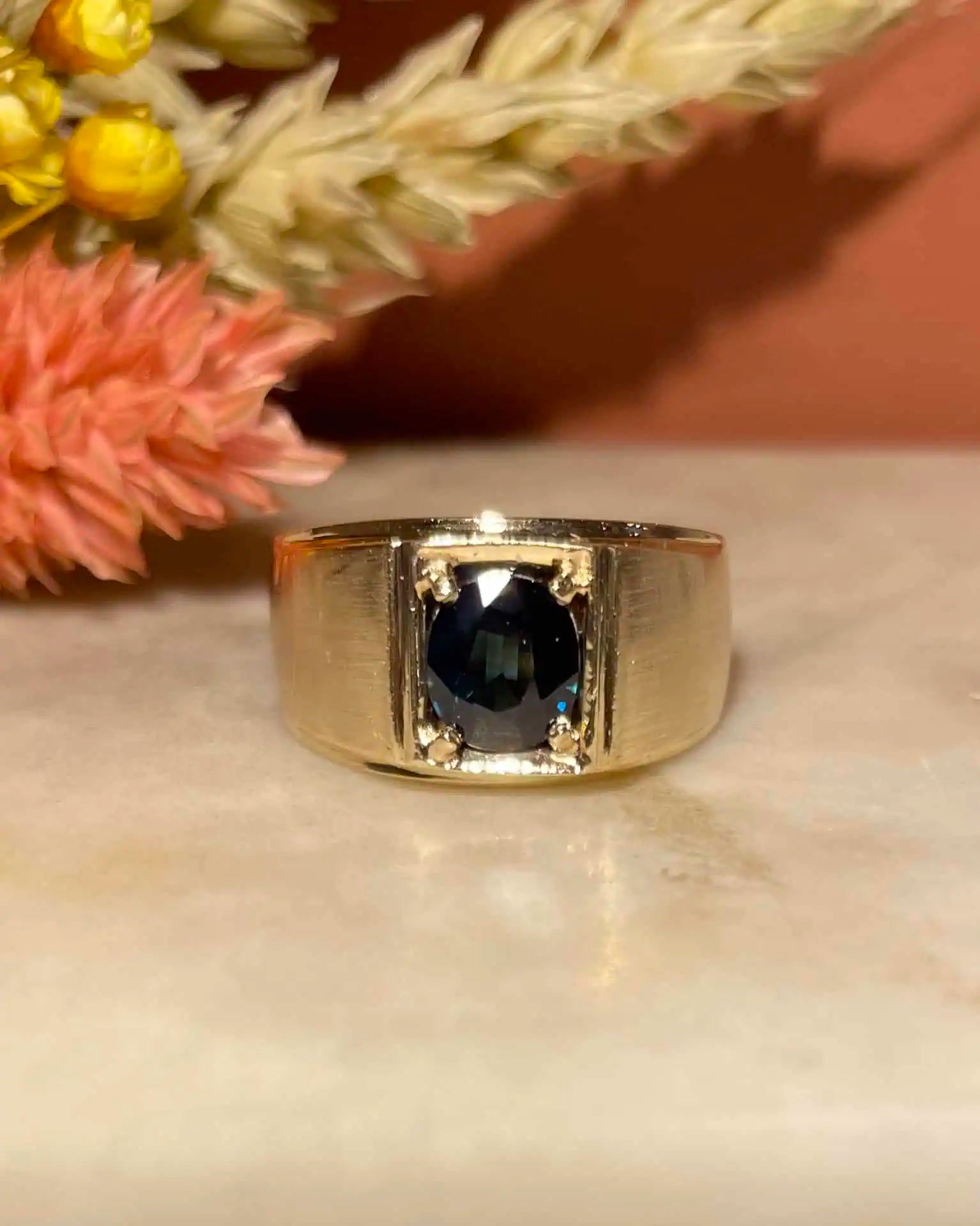 Bague jonc Saphir 1.55 carat "Joan"